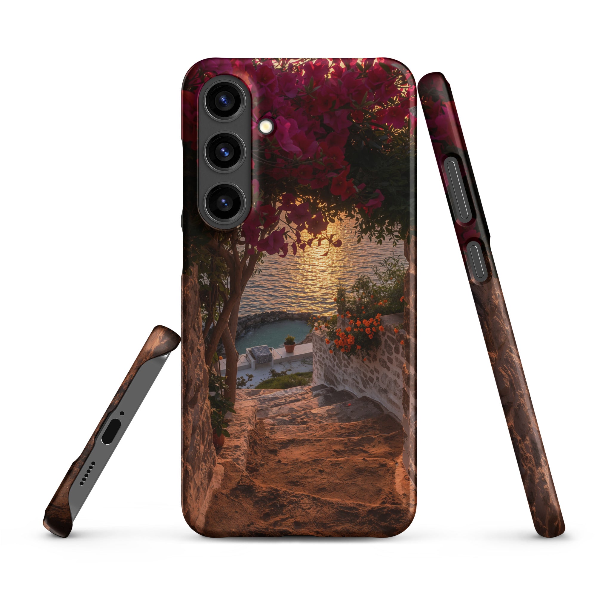 Cover Samsung Resistente – Compatibile con Ricarica Wireless – Design Mykonos-Biiply
