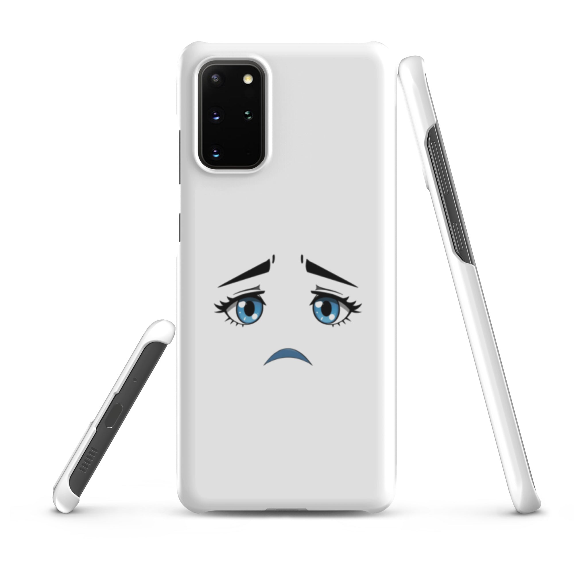 Cover Samsung Resistente – Compatibile con Ricarica Wireless – Design Occhi Tristi-Biiply