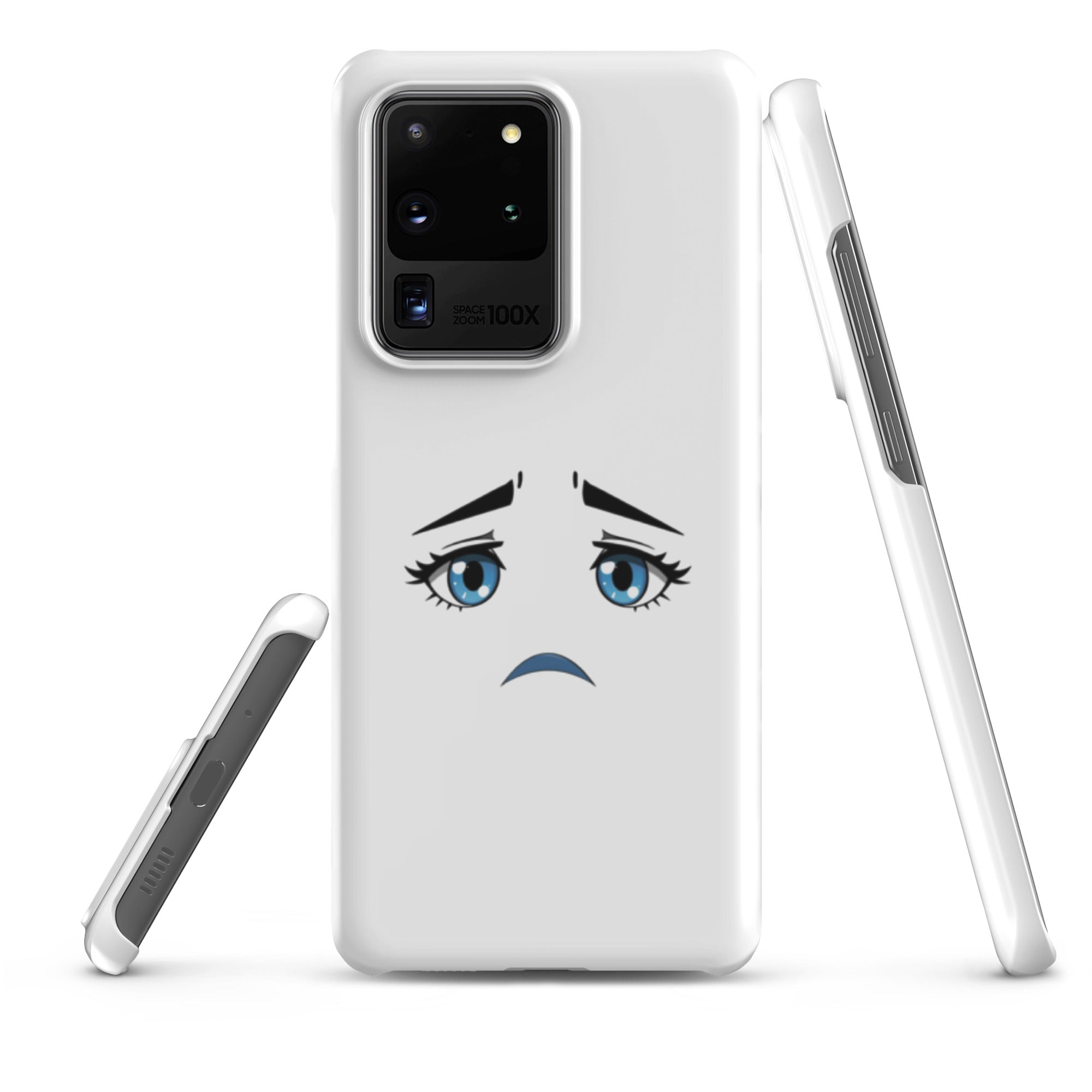 Cover Samsung Resistente – Compatibile con Ricarica Wireless – Design Occhi Tristi-Biiply