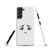 Cover Samsung Resistente – Compatibile con Ricarica Wireless – Design Occhi Tristi-Biiply