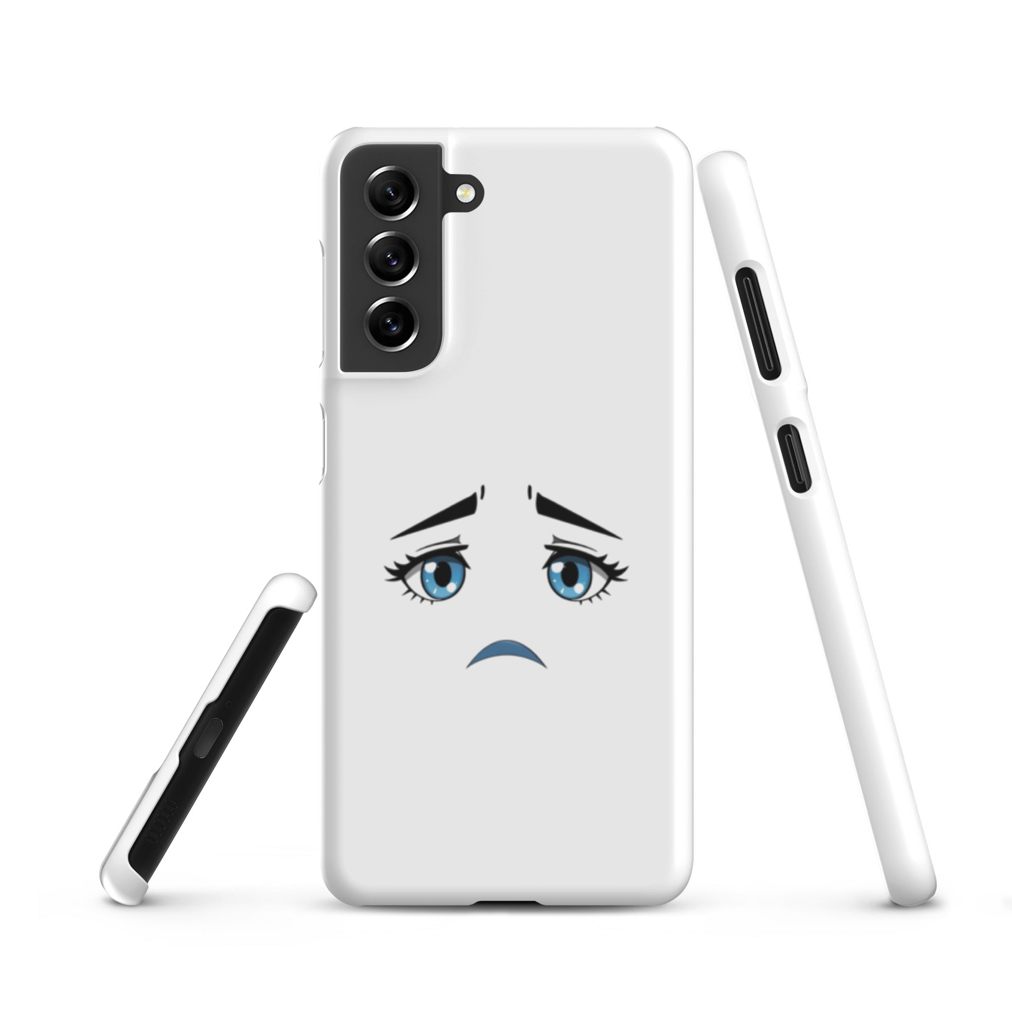 Cover Samsung Resistente – Compatibile con Ricarica Wireless – Design Occhi Tristi-Biiply