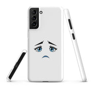 Cover Samsung Resistente – Compatibile con Ricarica Wireless – Design Occhi Tristi-Biiply