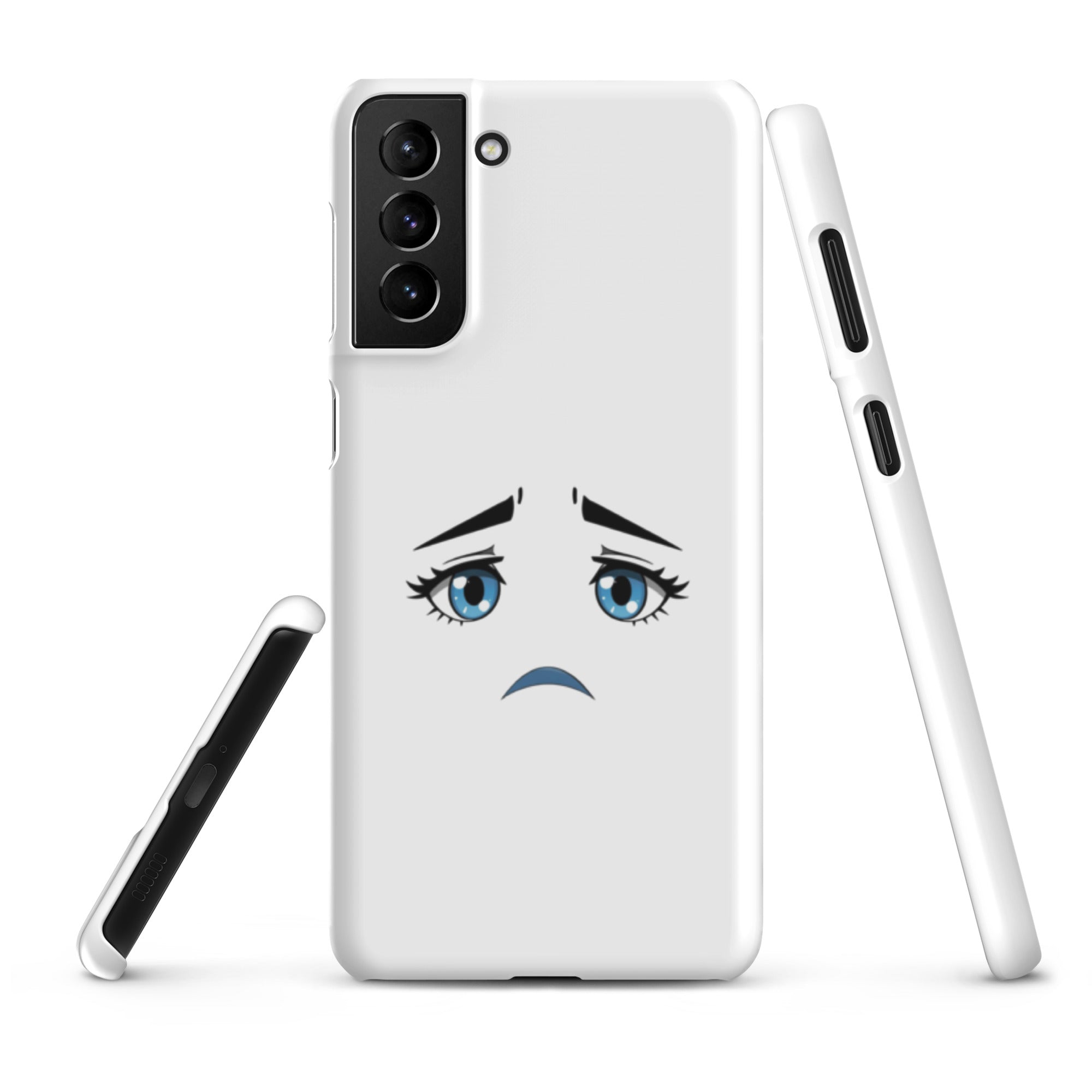 Cover Samsung Resistente – Compatibile con Ricarica Wireless – Design Occhi Tristi-Biiply