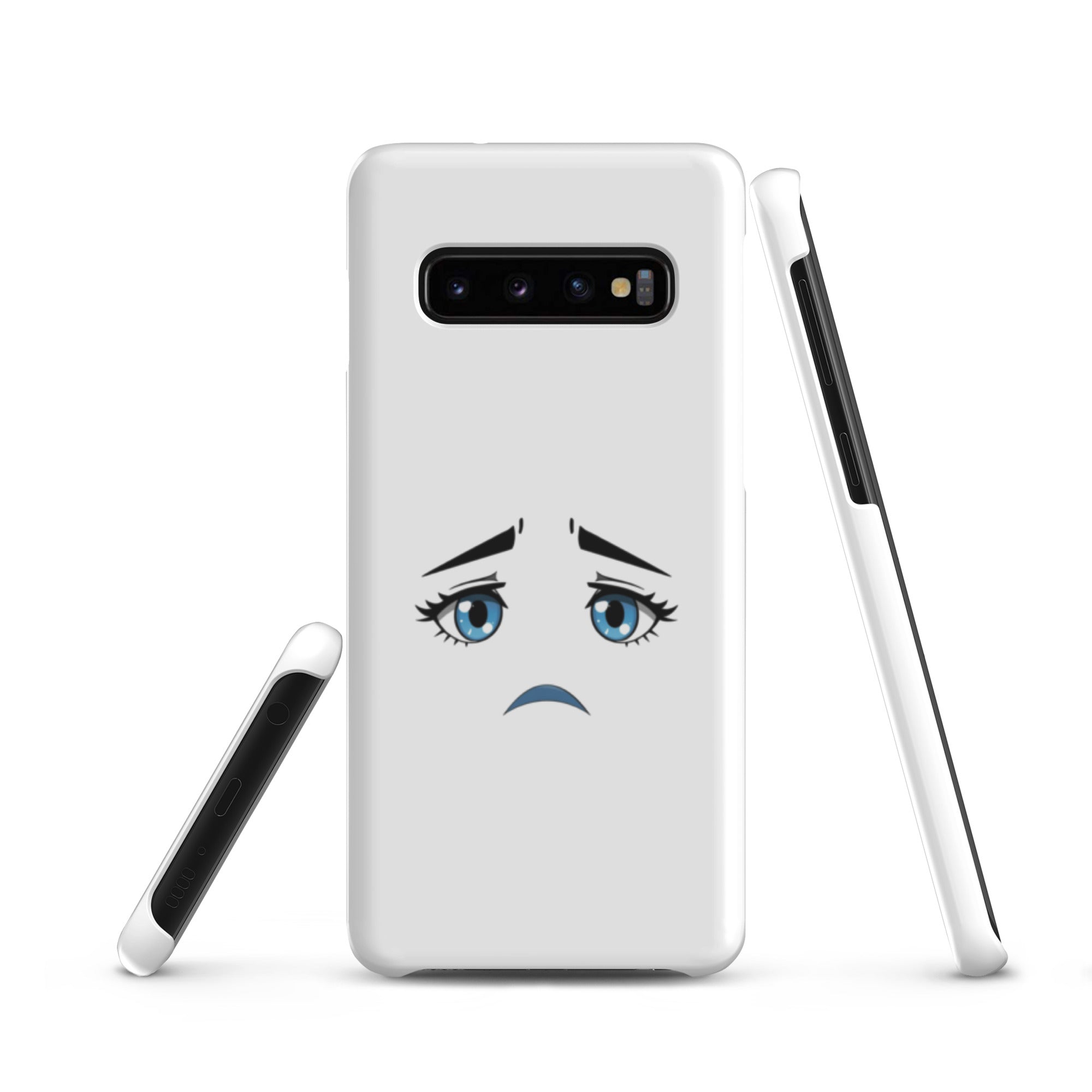 Cover Samsung Resistente – Compatibile con Ricarica Wireless – Design Occhi Tristi-Biiply