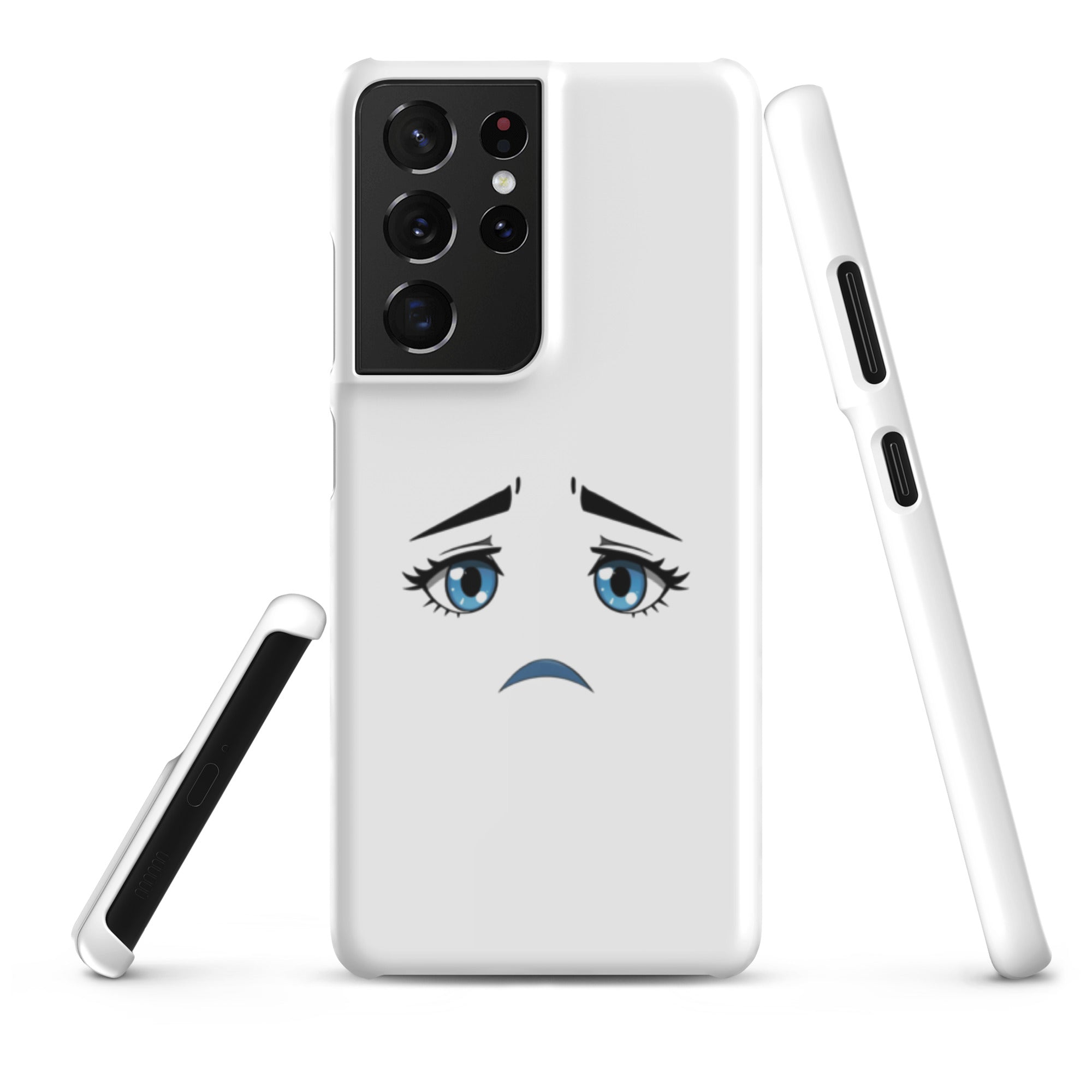 Cover Samsung Resistente – Compatibile con Ricarica Wireless – Design Occhi Tristi-Biiply
