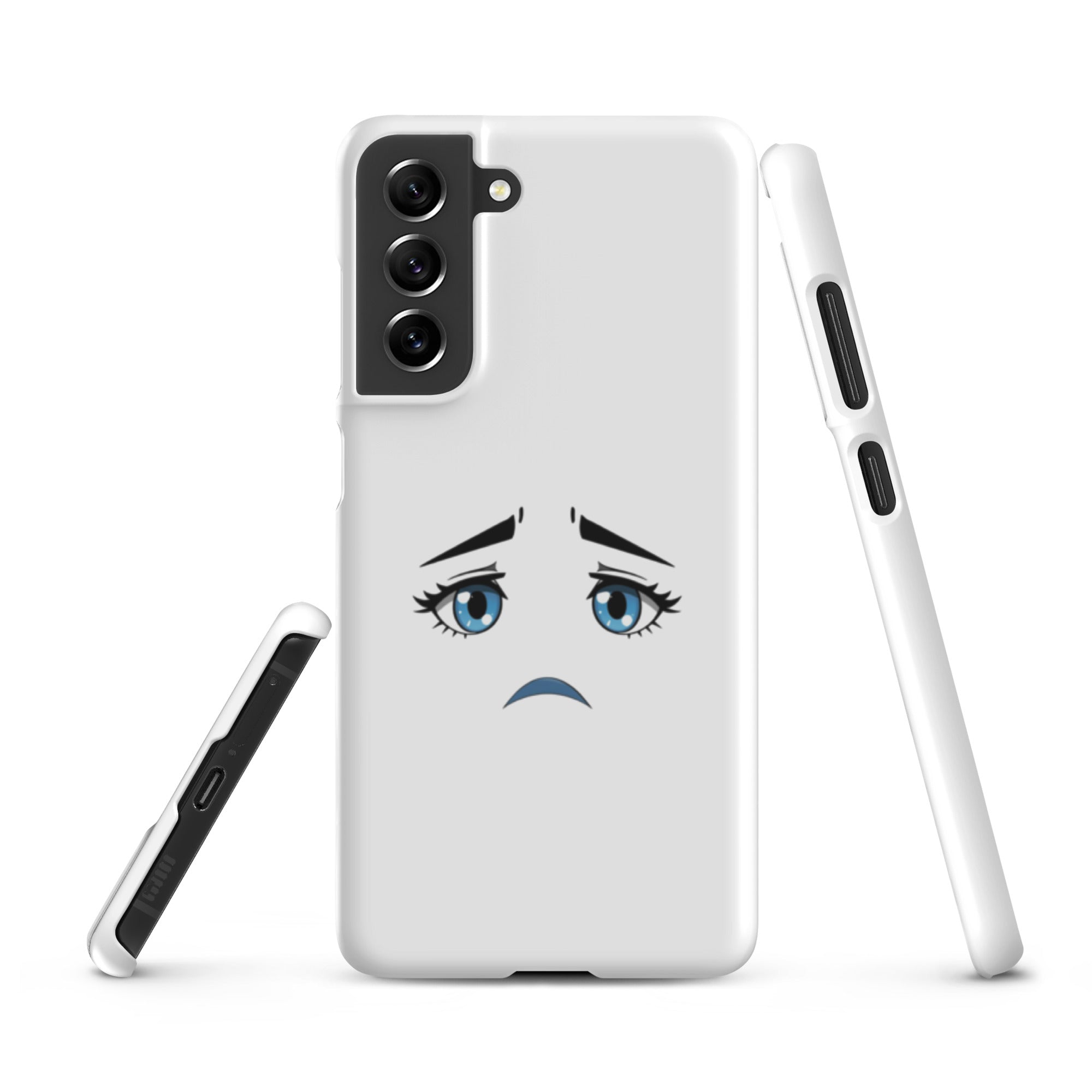 Cover Samsung Resistente – Compatibile con Ricarica Wireless – Design Occhi Tristi-Biiply