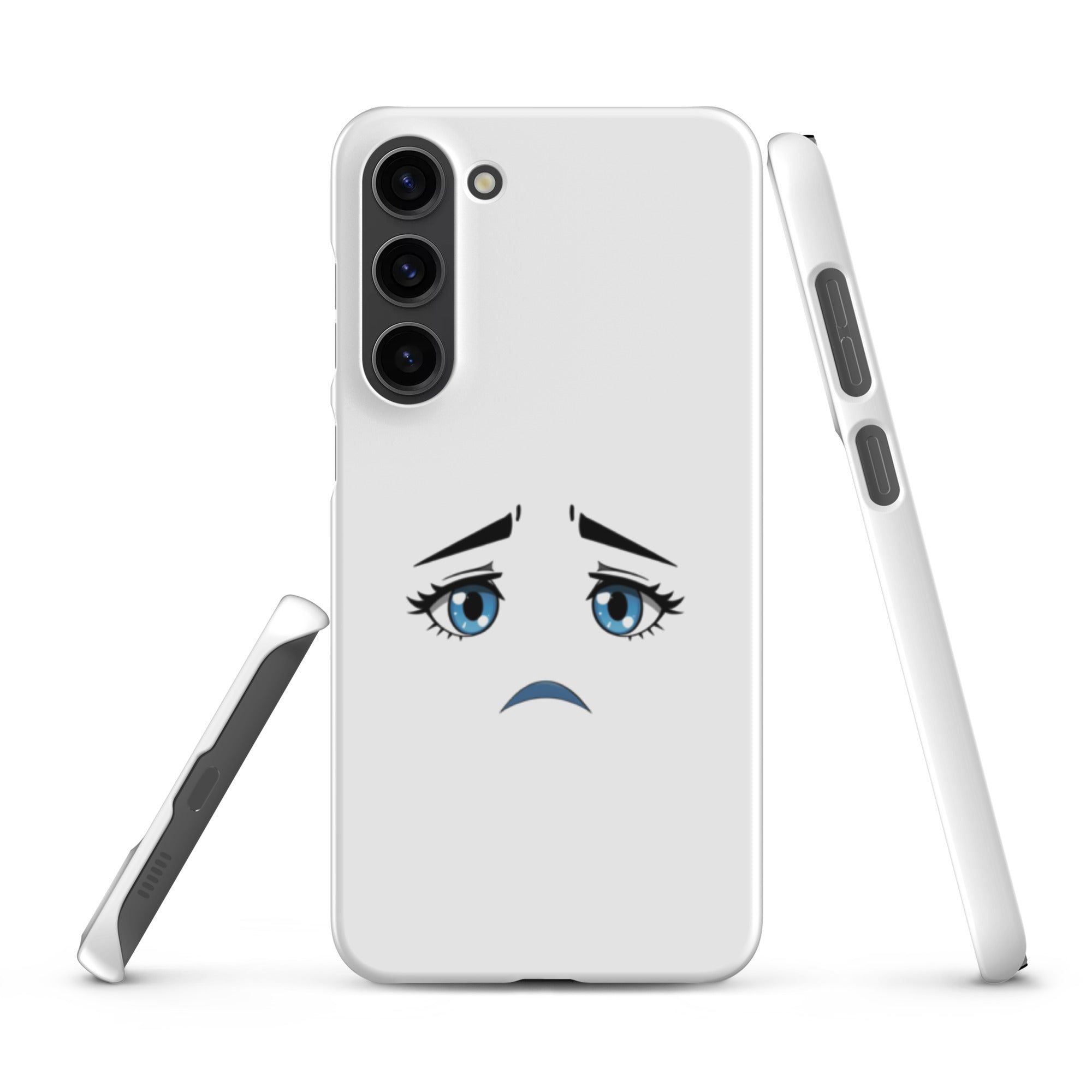 Cover Samsung Resistente – Compatibile con Ricarica Wireless – Design Occhi Tristi-Biiply