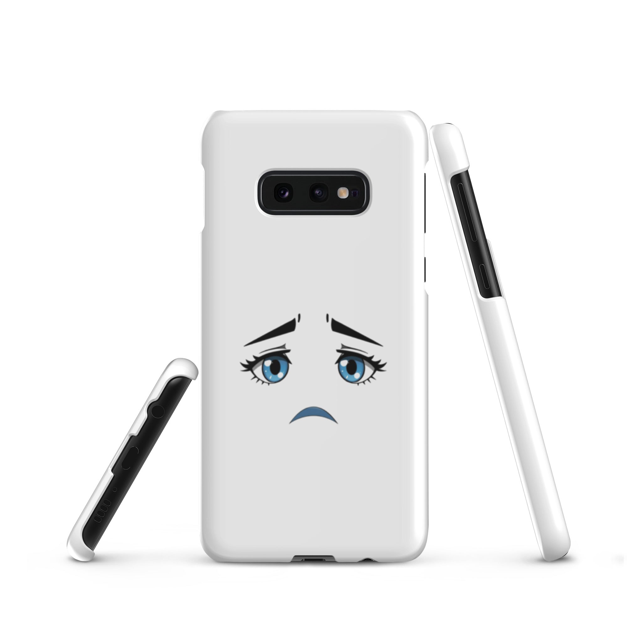 Cover Samsung Resistente – Compatibile con Ricarica Wireless – Design Occhi Tristi-Biiply