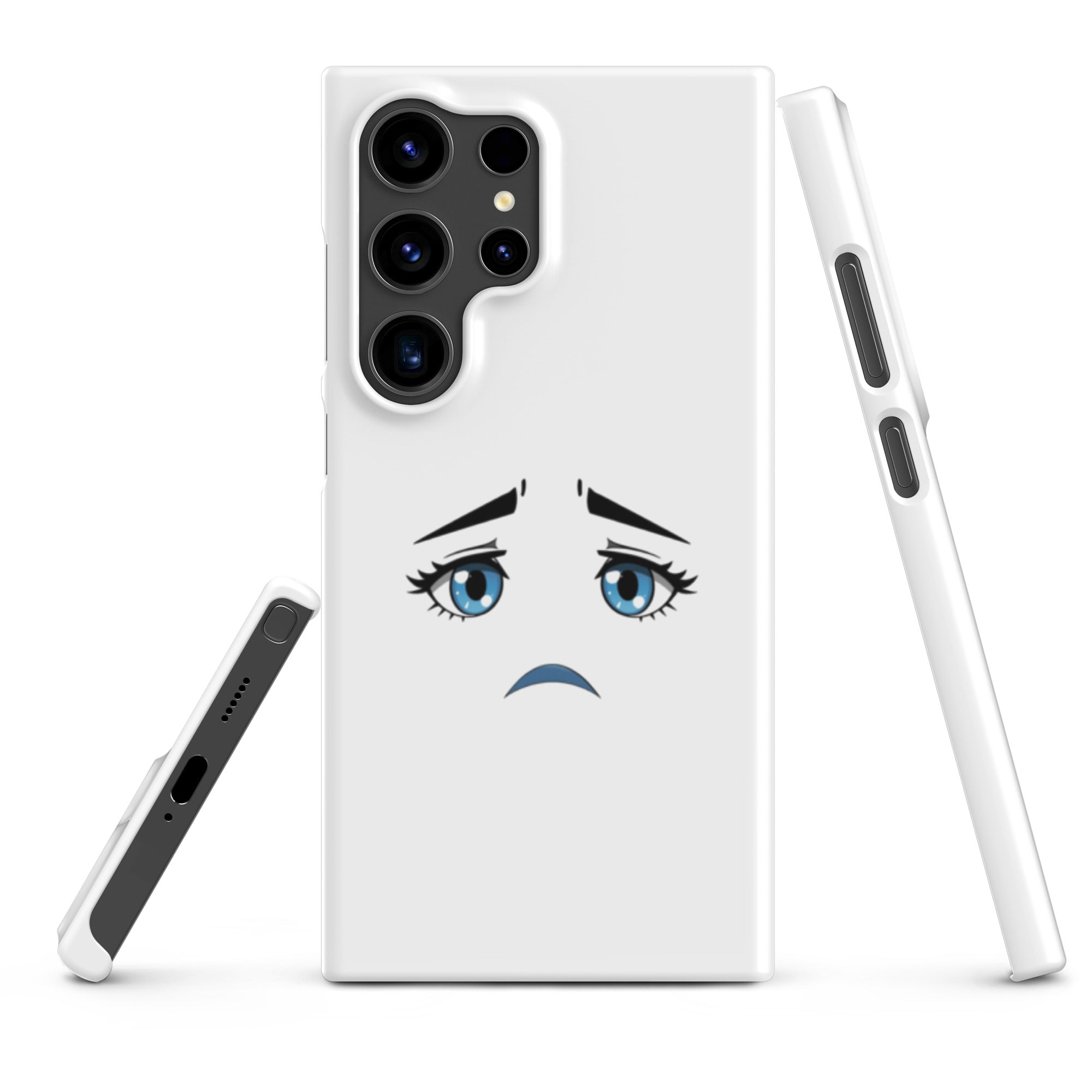 Cover Samsung Resistente – Compatibile con Ricarica Wireless – Design Occhi Tristi-Biiply