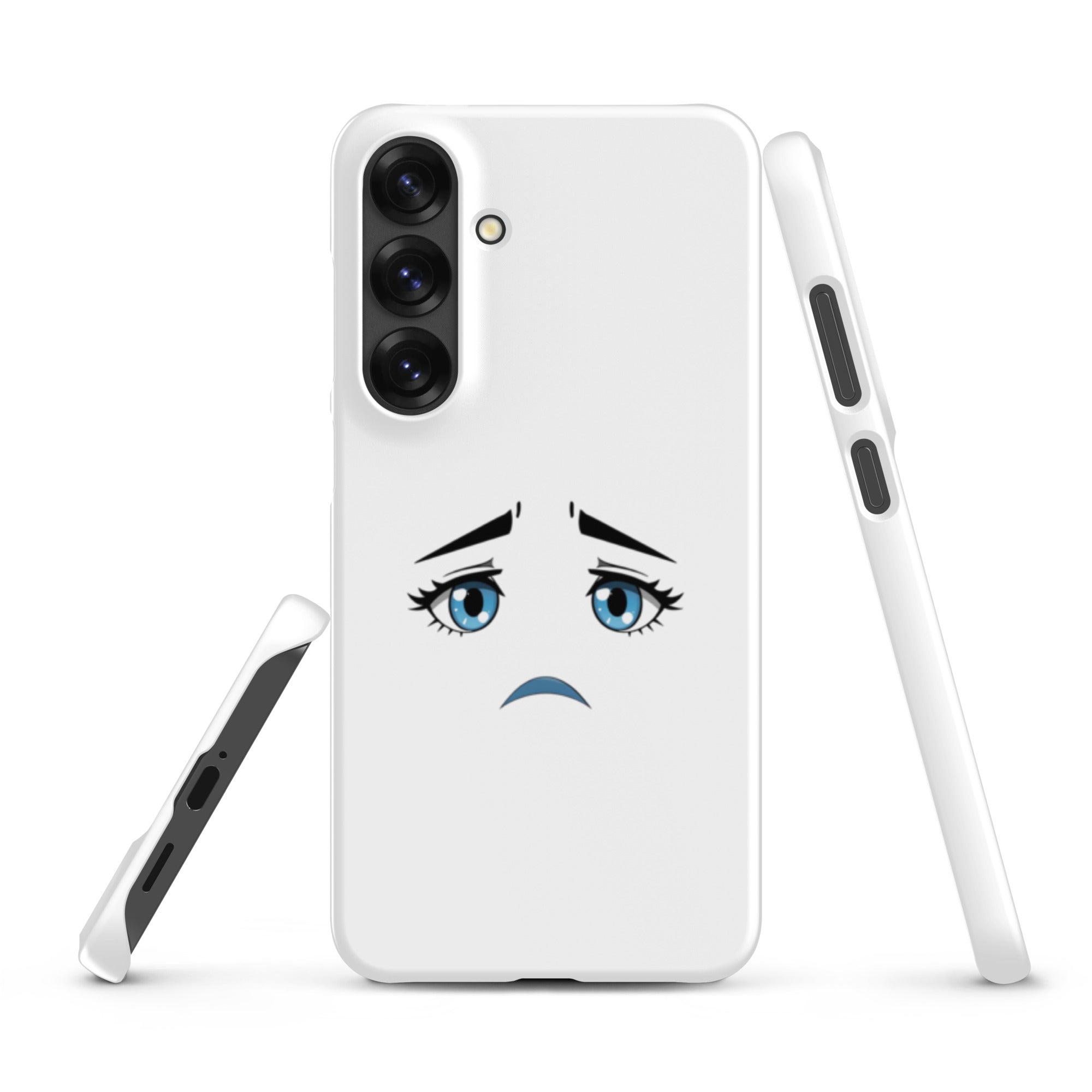 Cover Samsung Resistente – Compatibile con Ricarica Wireless – Design Occhi Tristi-Biiply