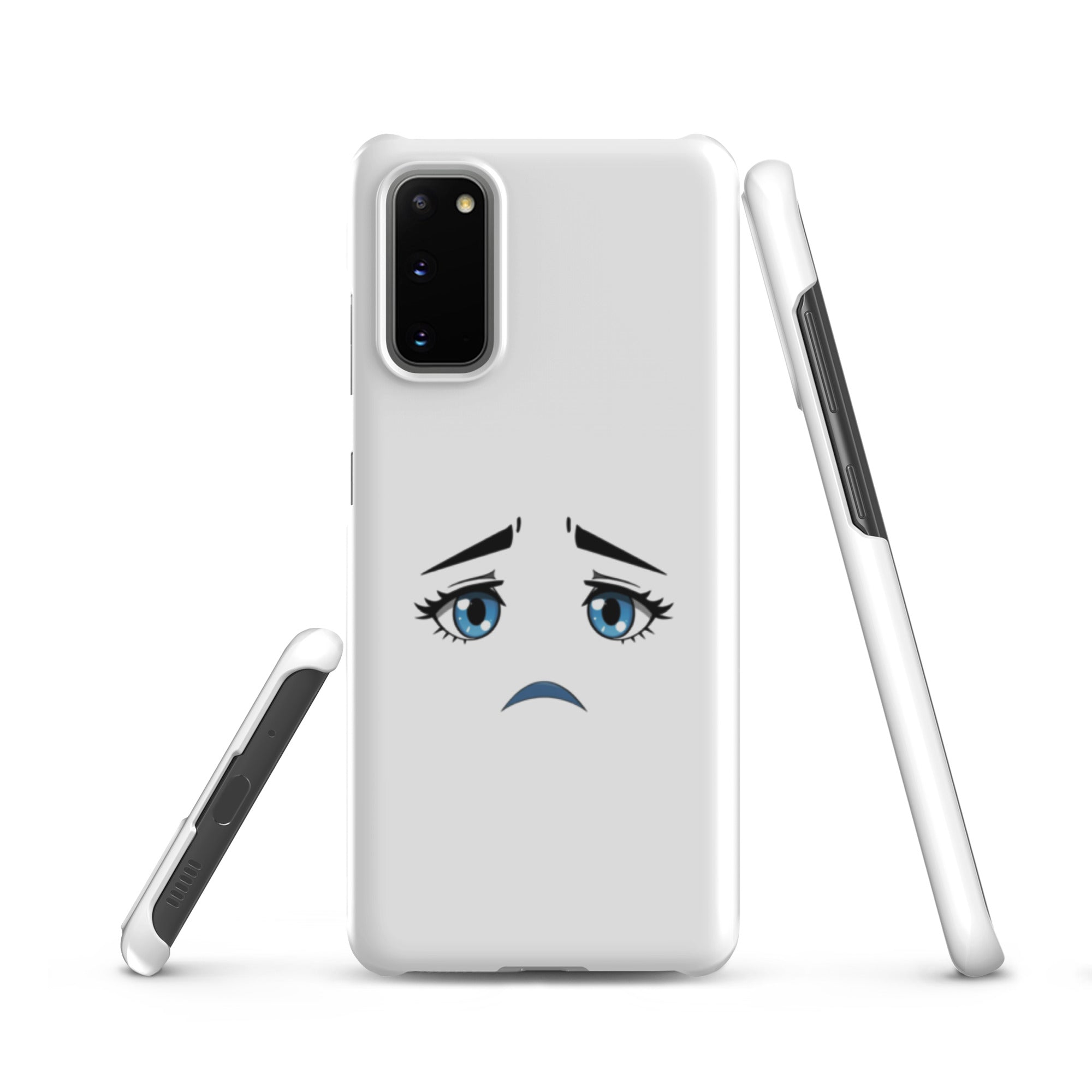 Cover Samsung Resistente – Compatibile con Ricarica Wireless – Design Occhi Tristi-Biiply