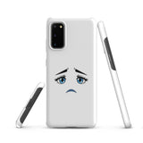Funda Samsung Resistente – Compatible con Carga Inalámbrica – Diseño Ojos Tristes