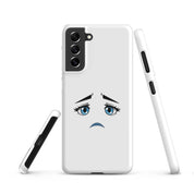Cover Samsung Resistente – Compatibile con Ricarica Wireless – Design Occhi Tristi-Biiply