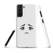 Cover Samsung Resistente – Compatibile con Ricarica Wireless – Design Occhi Tristi-Biiply