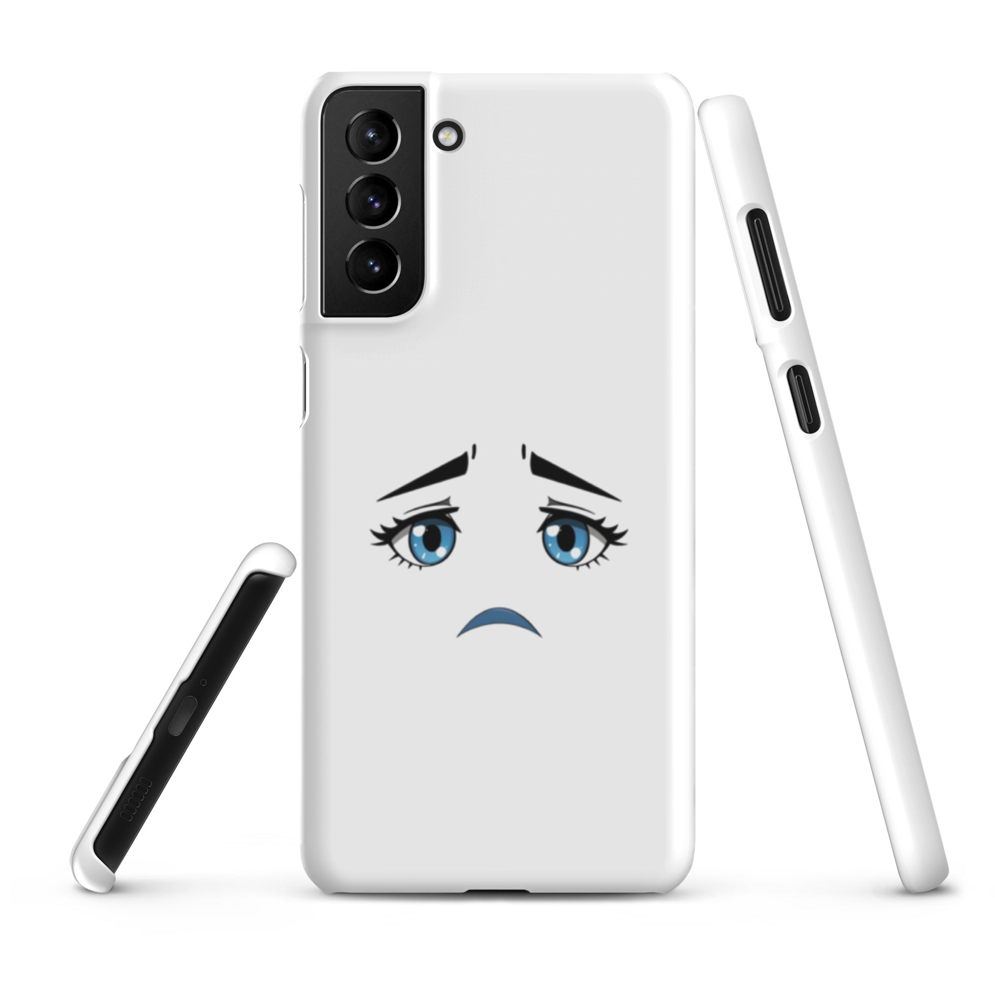 Cover Samsung Resistente – Compatibile con Ricarica Wireless – Design Occhi Tristi-Biiply