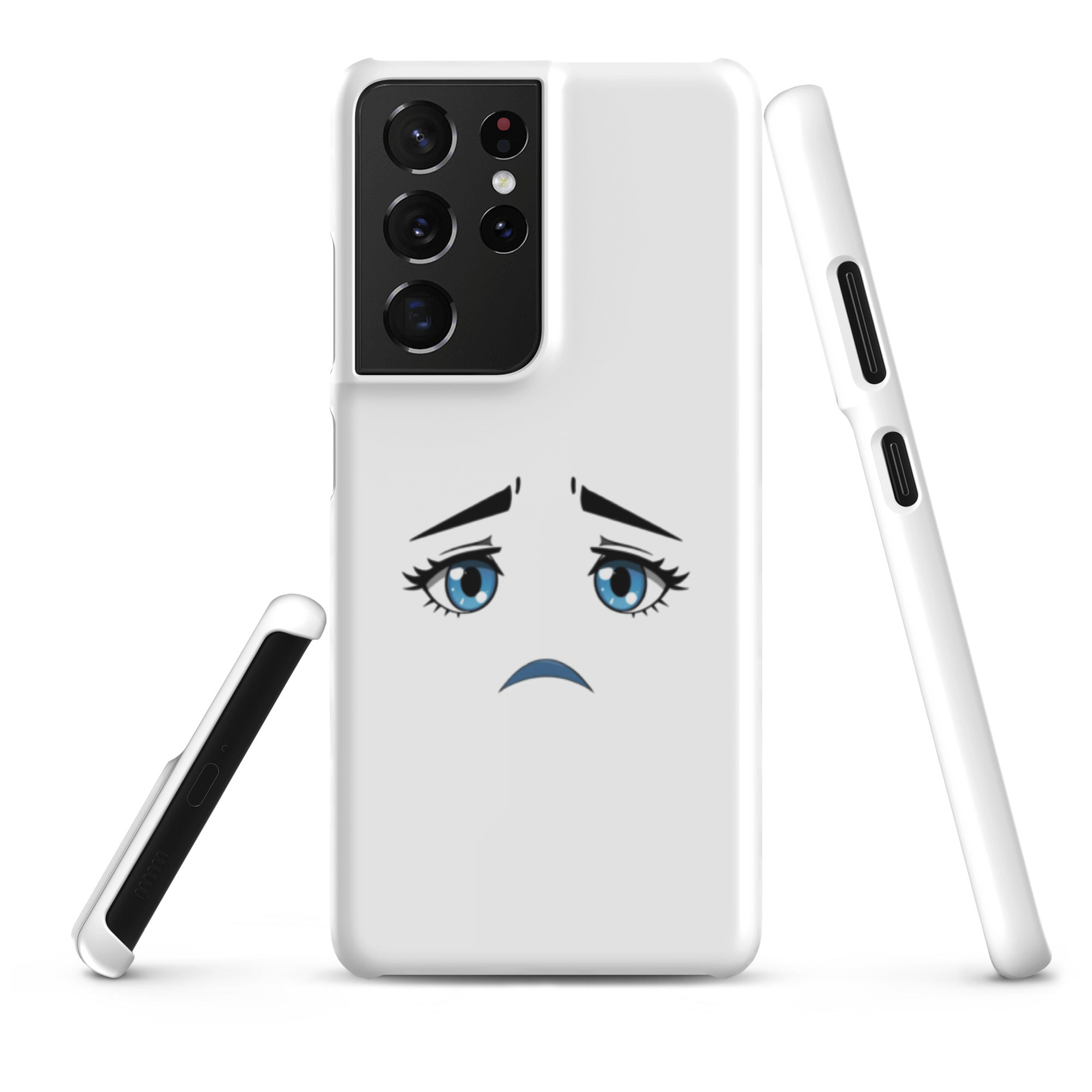Cover Samsung Resistente – Compatibile con Ricarica Wireless – Design Occhi Tristi-Biiply