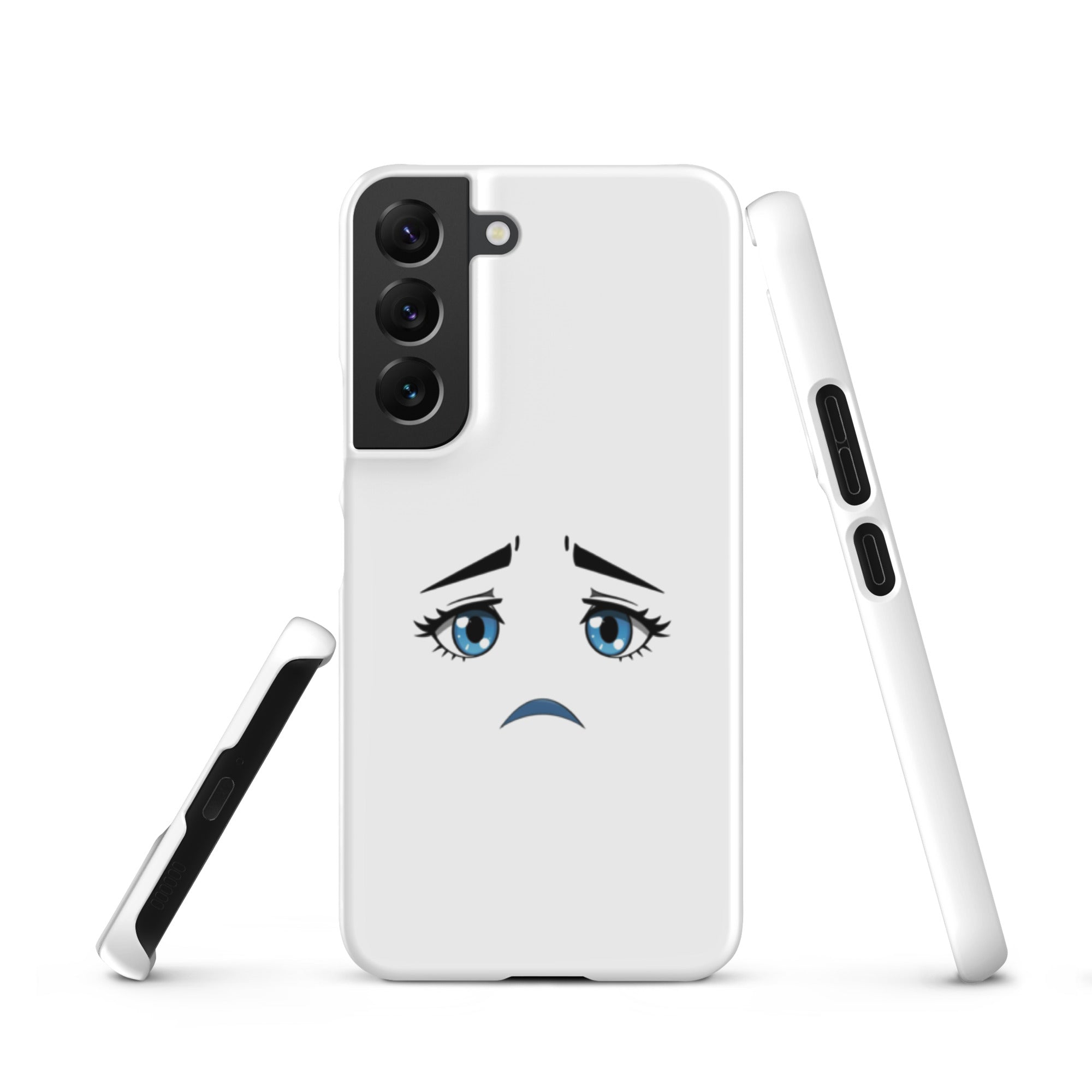 Cover Samsung Resistente – Compatibile con Ricarica Wireless – Design Occhi Tristi-Biiply