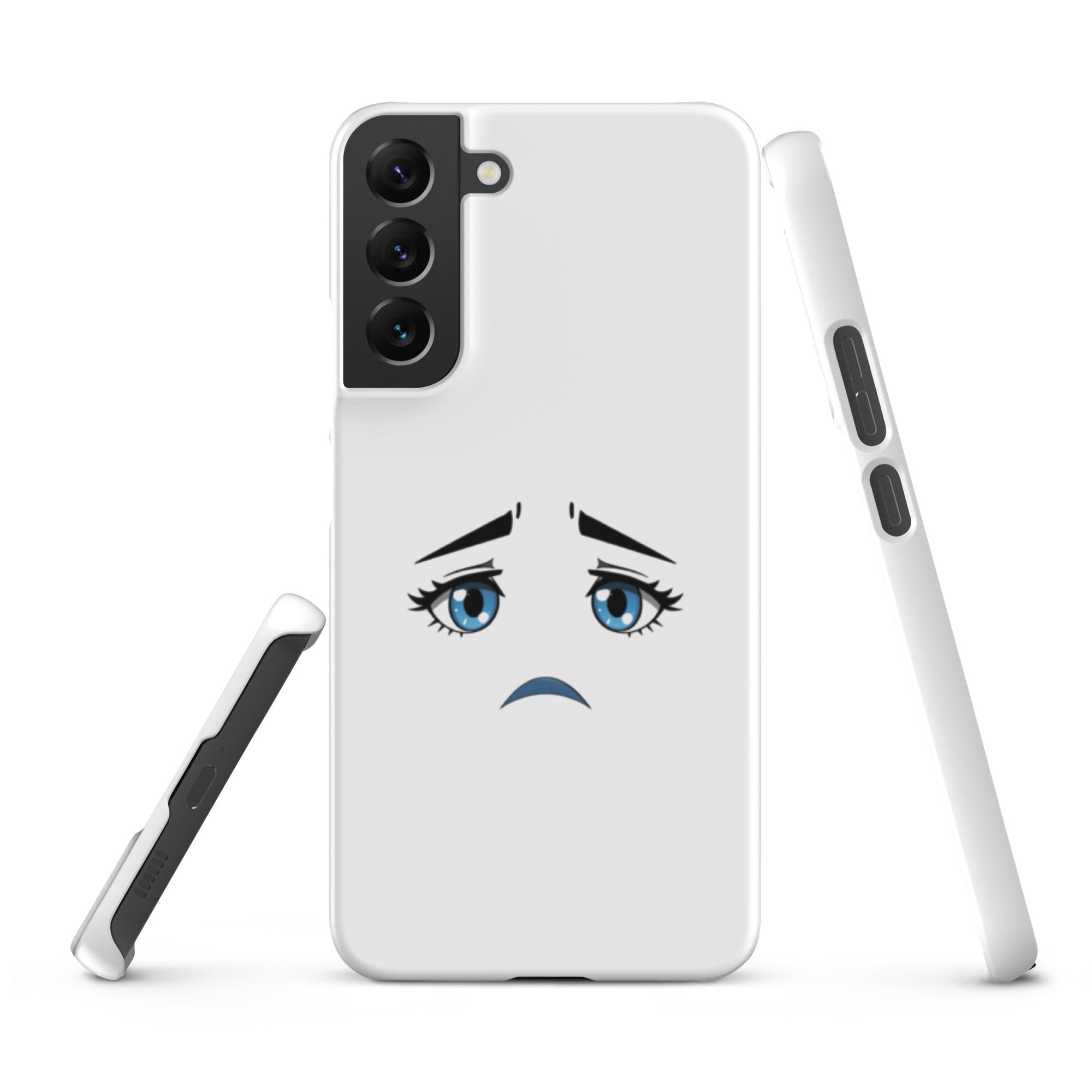 Cover Samsung Resistente – Compatibile con Ricarica Wireless – Design Occhi Tristi-Biiply