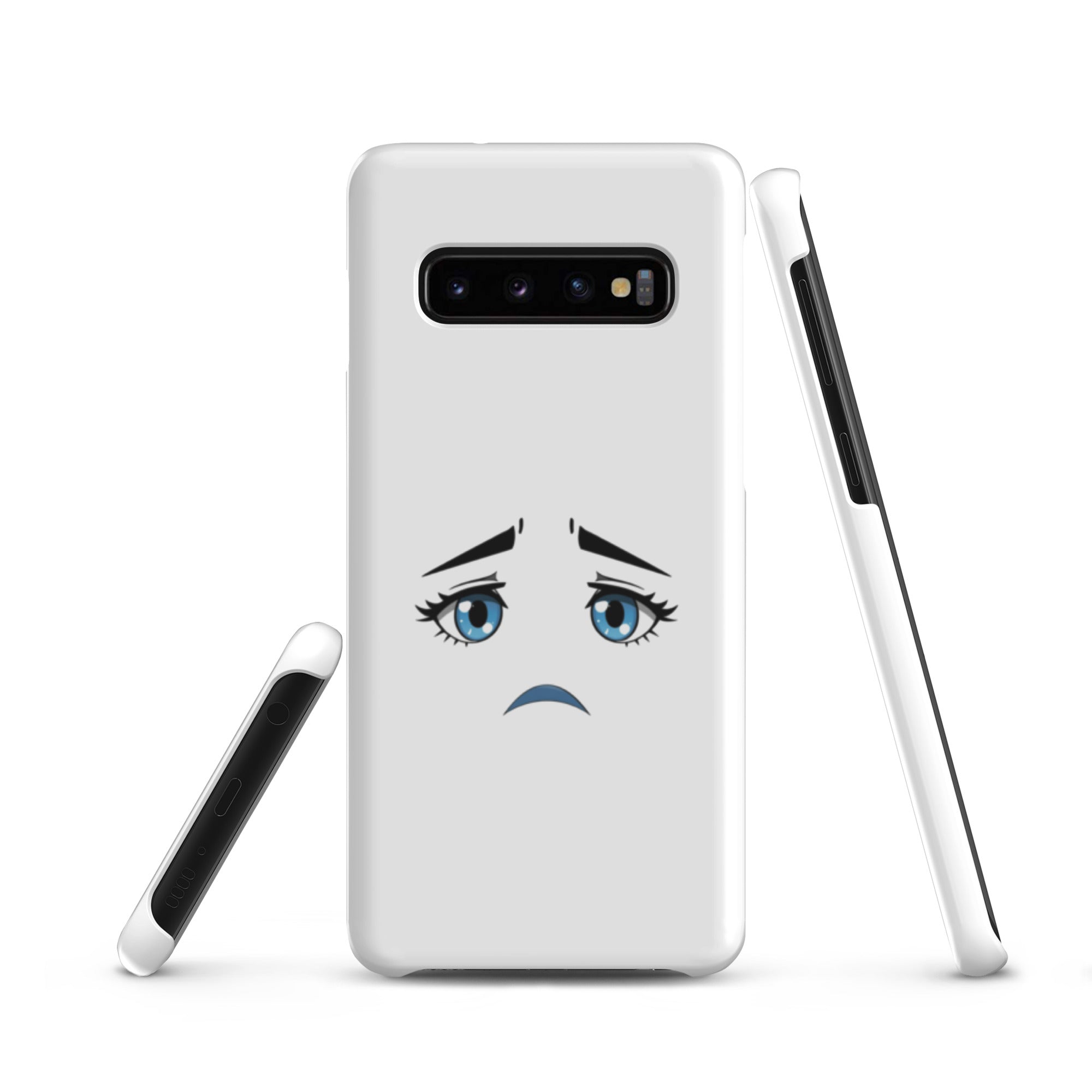 Cover Samsung Resistente – Compatibile con Ricarica Wireless – Design Occhi Tristi-Biiply