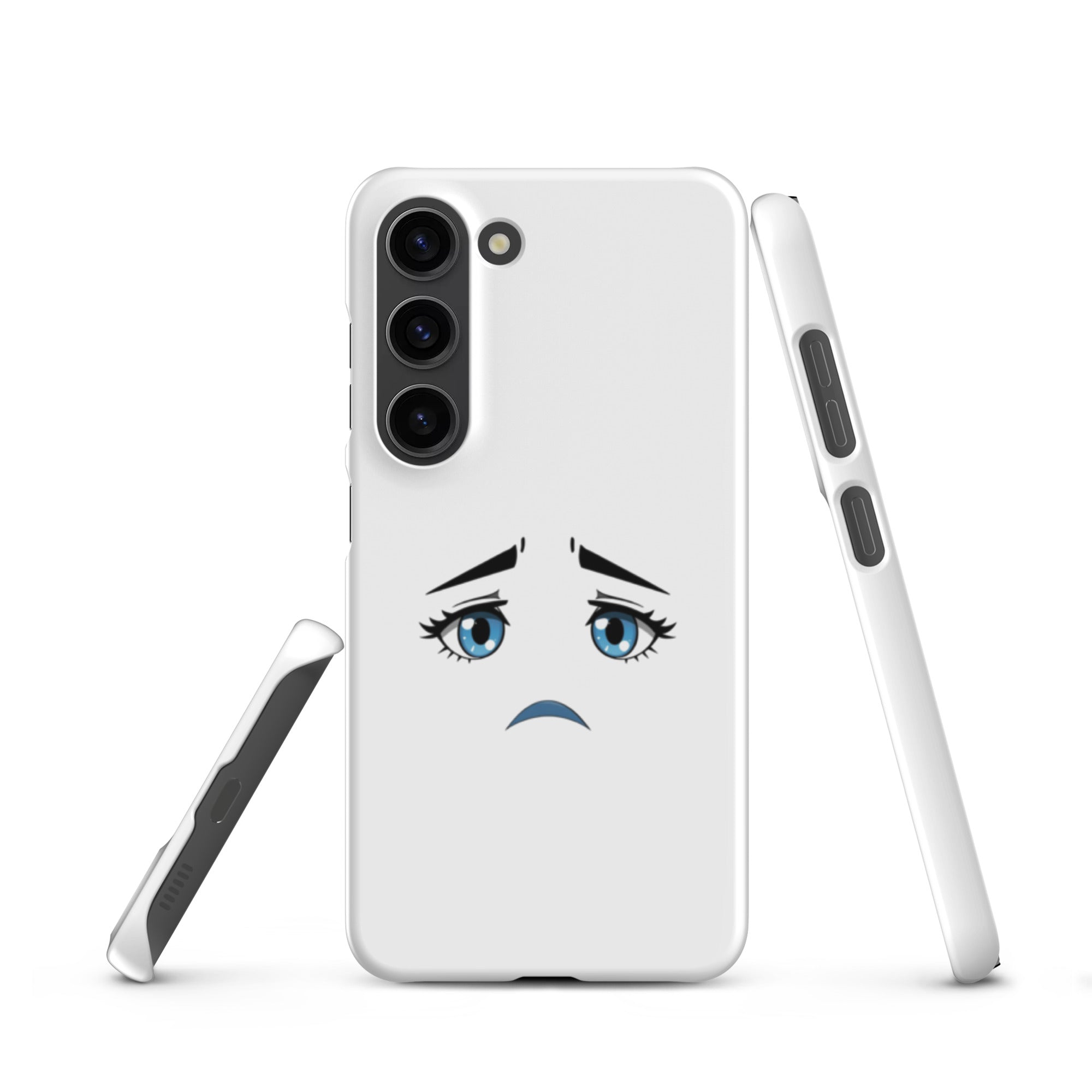 Cover Samsung Resistente – Compatibile con Ricarica Wireless – Design Occhi Tristi-Biiply