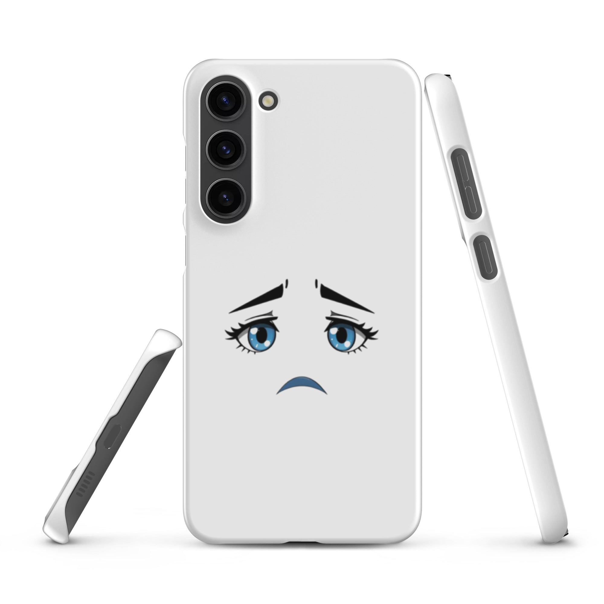 Cover Samsung Resistente – Compatibile con Ricarica Wireless – Design Occhi Tristi-Biiply
