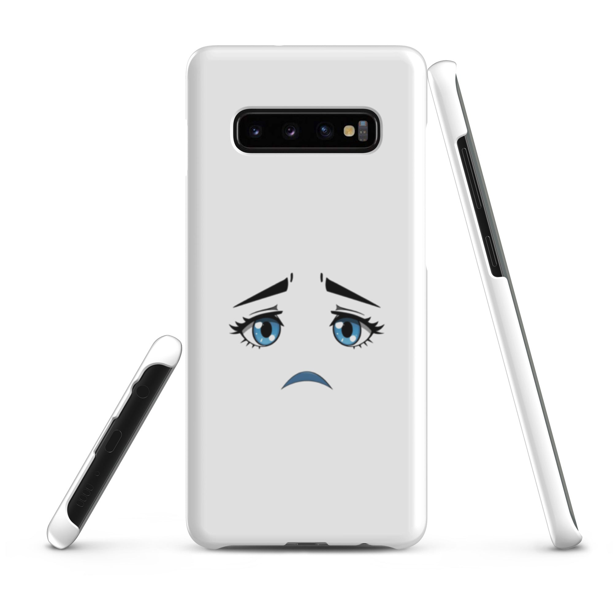Cover Samsung Resistente – Compatibile con Ricarica Wireless – Design Occhi Tristi-Biiply