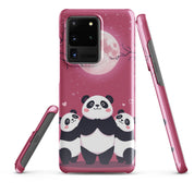 Cover Samsung Resistente – Compatibile con Ricarica Wireless – Design Panda Coccolosi-Biiply