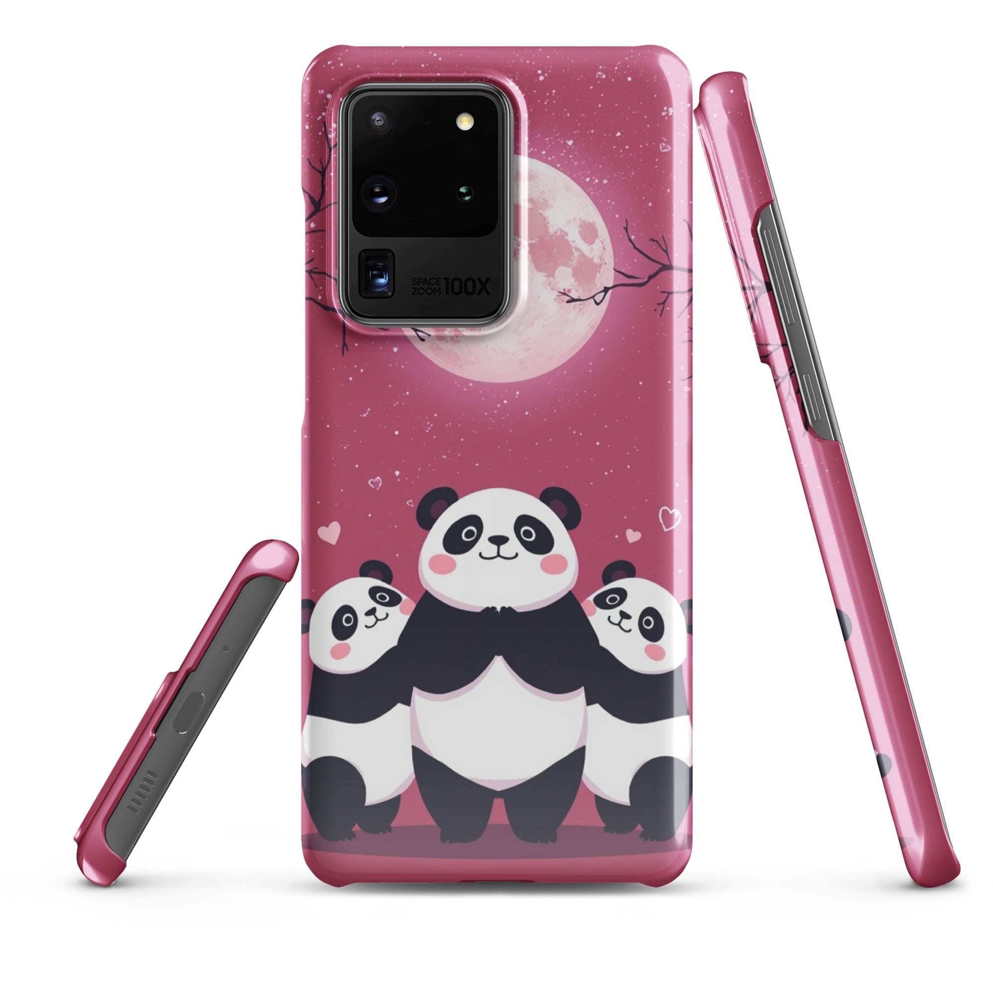 Cover Samsung Resistente – Compatibile con Ricarica Wireless – Design Panda Coccolosi-Biiply