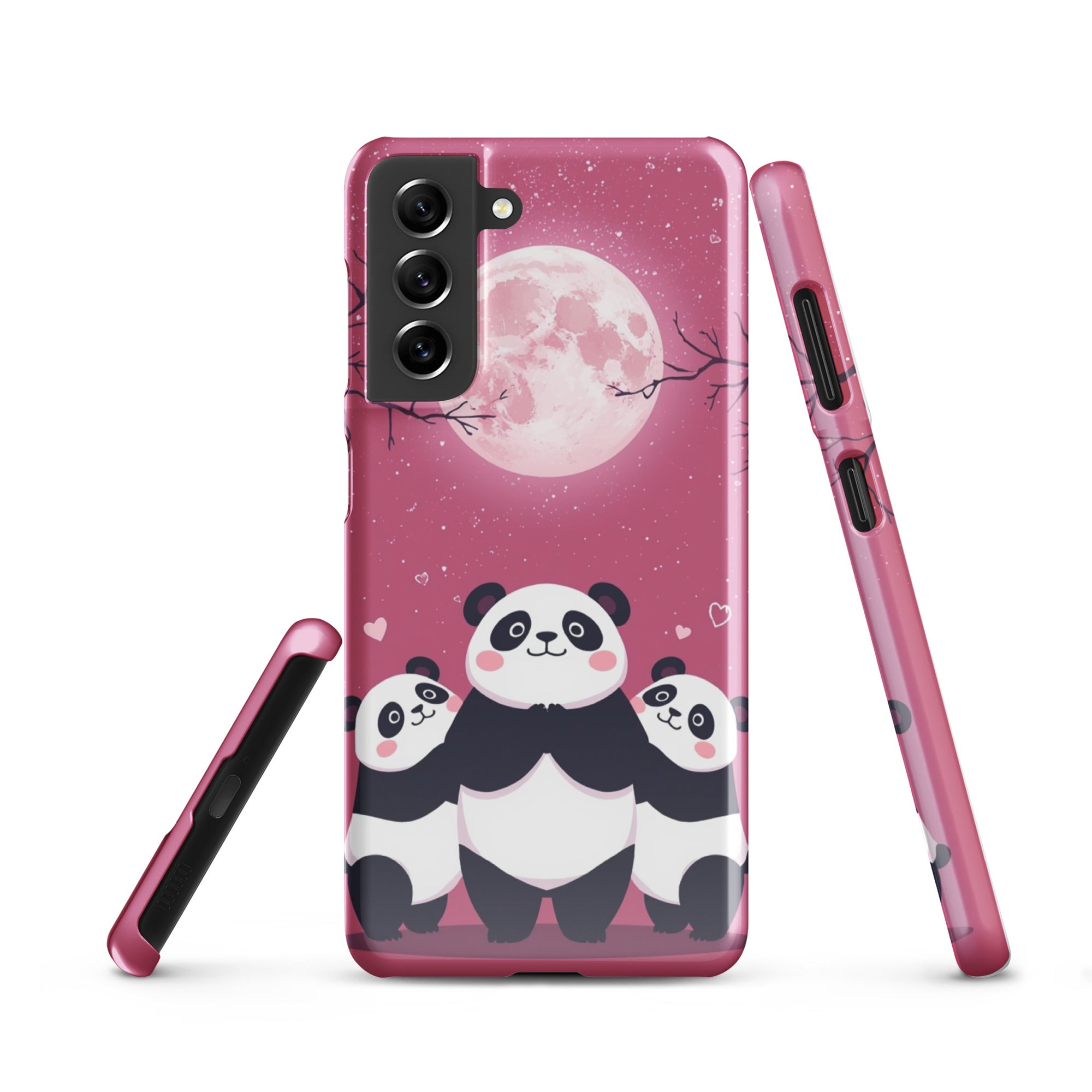 Cover Samsung Resistente – Compatibile con Ricarica Wireless – Design Panda Coccolosi-Biiply