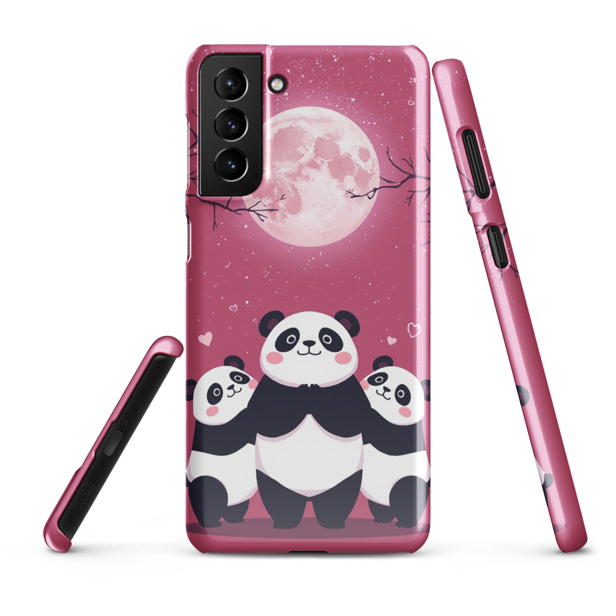 Cover Samsung Resistente – Compatibile con Ricarica Wireless – Design Panda Coccolosi-Biiply