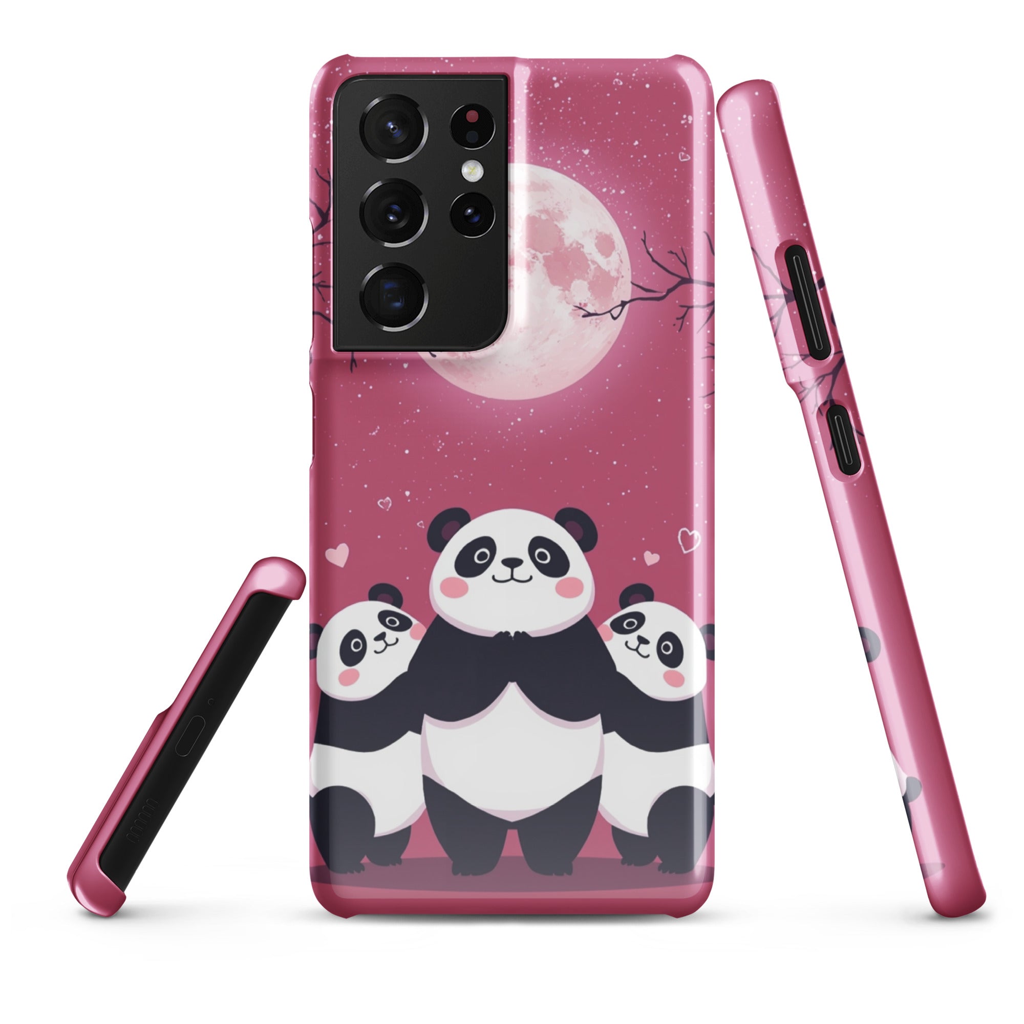 Cover Samsung Resistente – Compatibile con Ricarica Wireless – Design Panda Coccolosi-Biiply