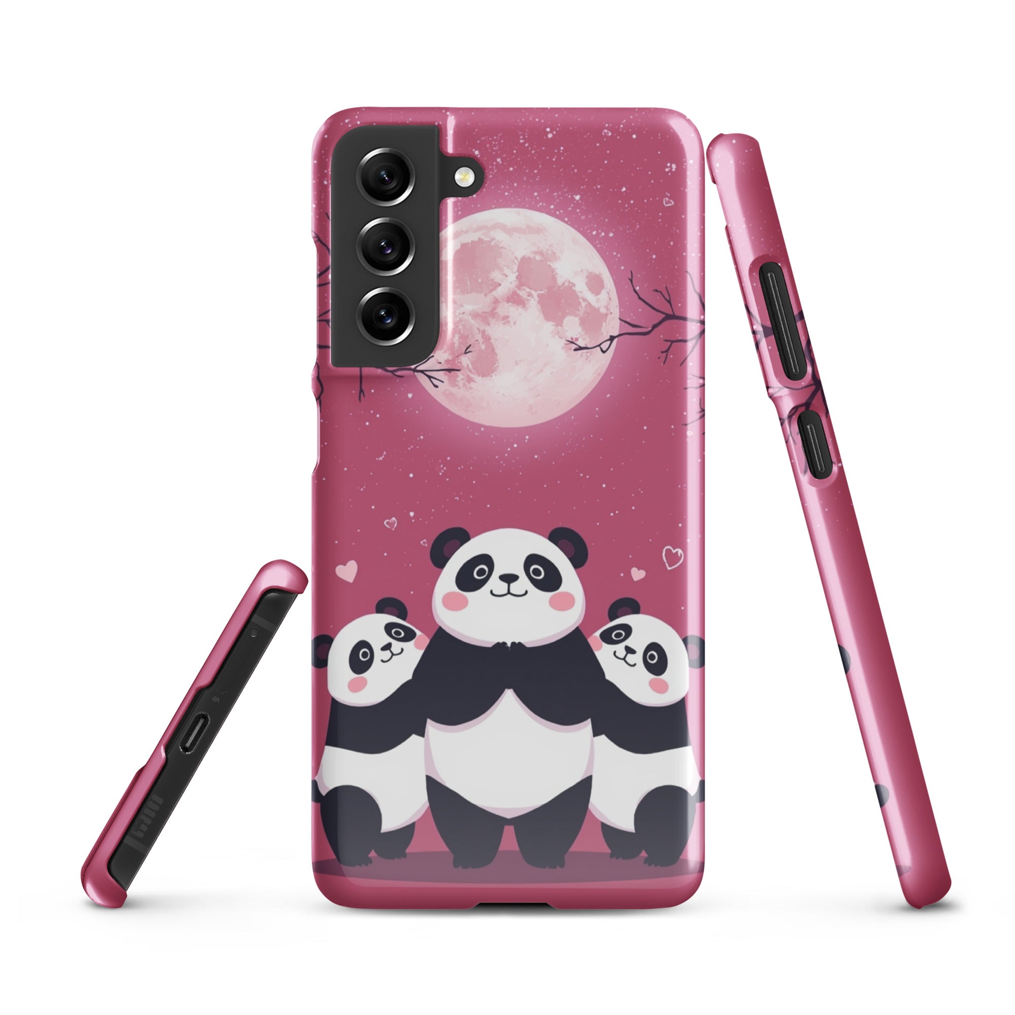 Cover Samsung Resistente – Compatibile con Ricarica Wireless – Design Panda Coccolosi-Biiply