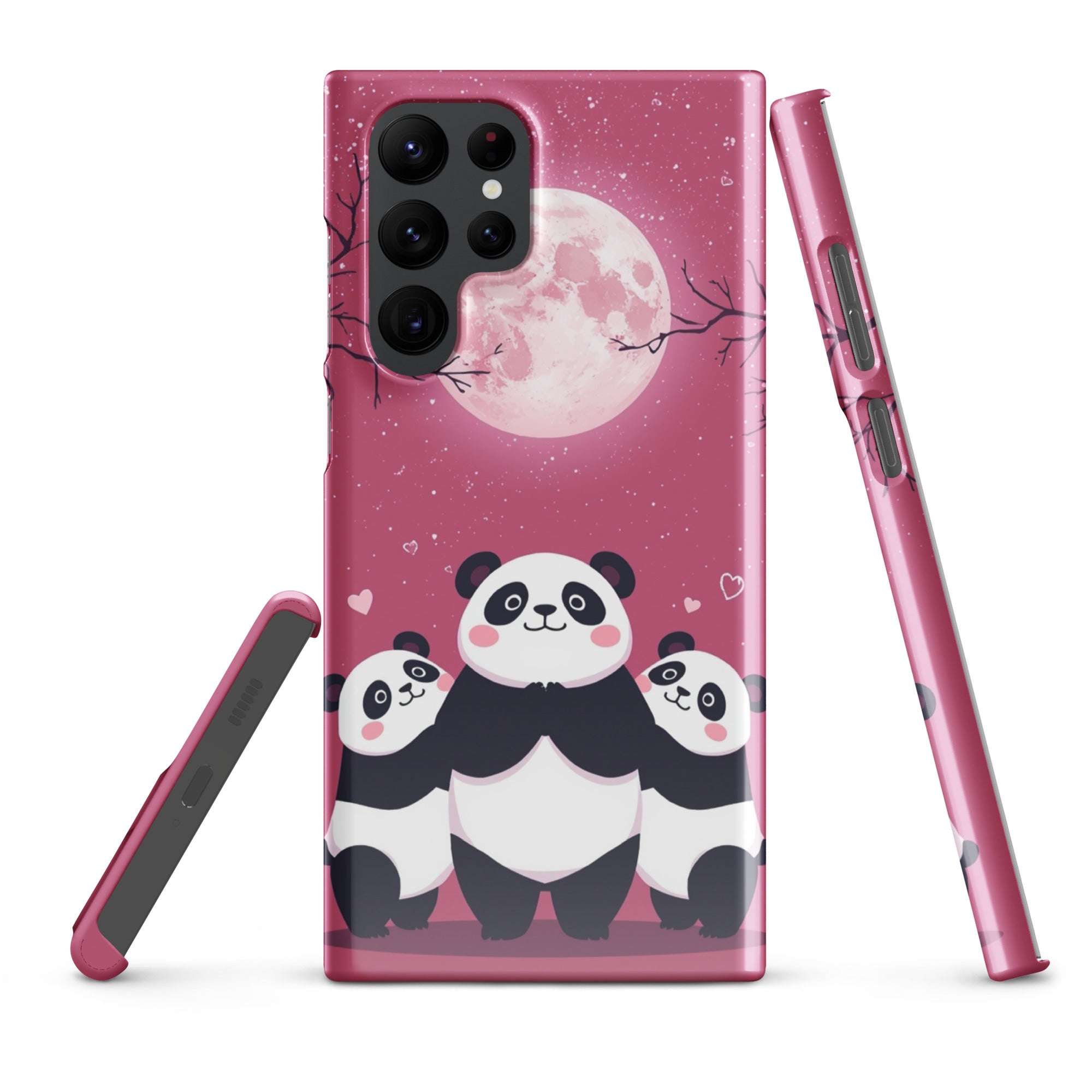Cover Samsung Resistente – Compatibile con Ricarica Wireless – Design Panda Coccolosi-Biiply