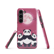 Cover Samsung Resistente – Compatibile con Ricarica Wireless – Design Panda Coccolosi-Biiply