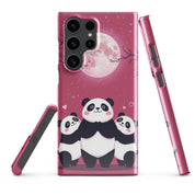 Cover Samsung Resistente – Compatibile con Ricarica Wireless – Design Panda Coccolosi-Biiply