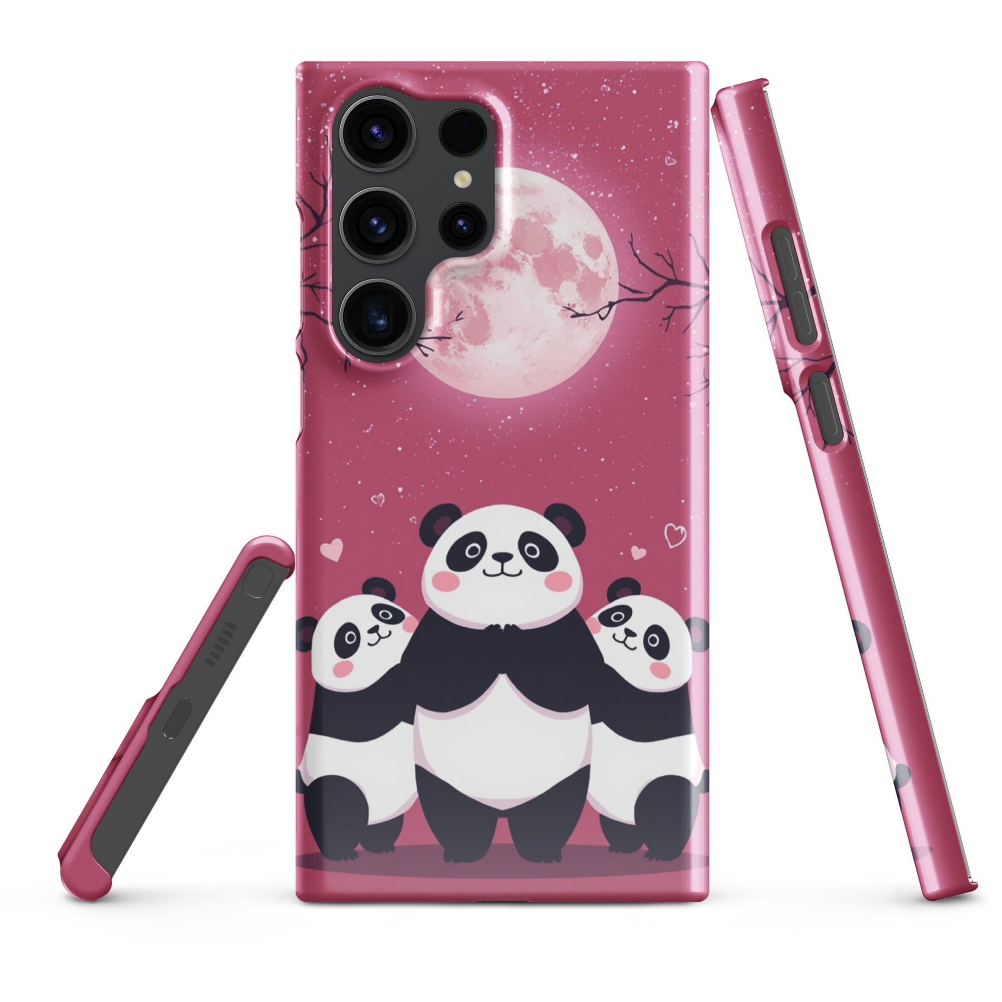 Cover Samsung Resistente – Compatibile con Ricarica Wireless – Design Panda Coccolosi-Biiply