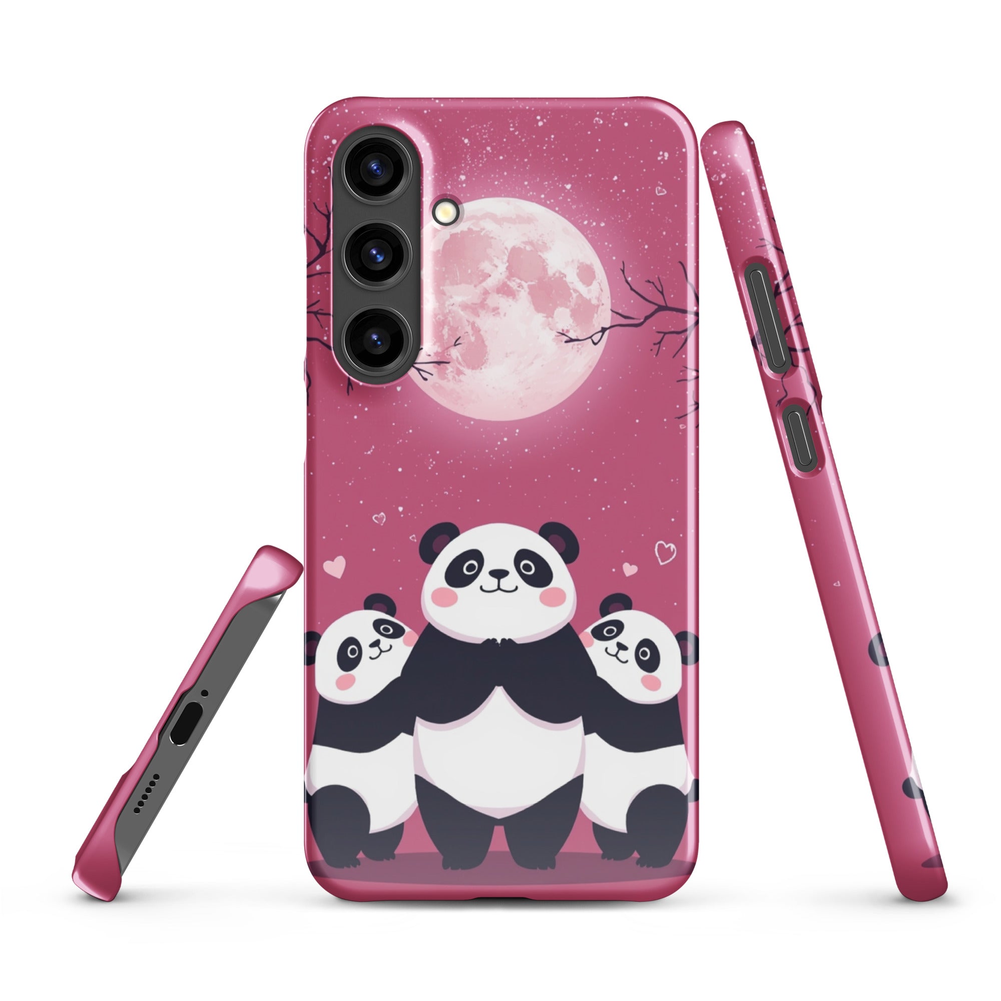 Cover Samsung Resistente – Compatibile con Ricarica Wireless – Design Panda Coccolosi-Biiply