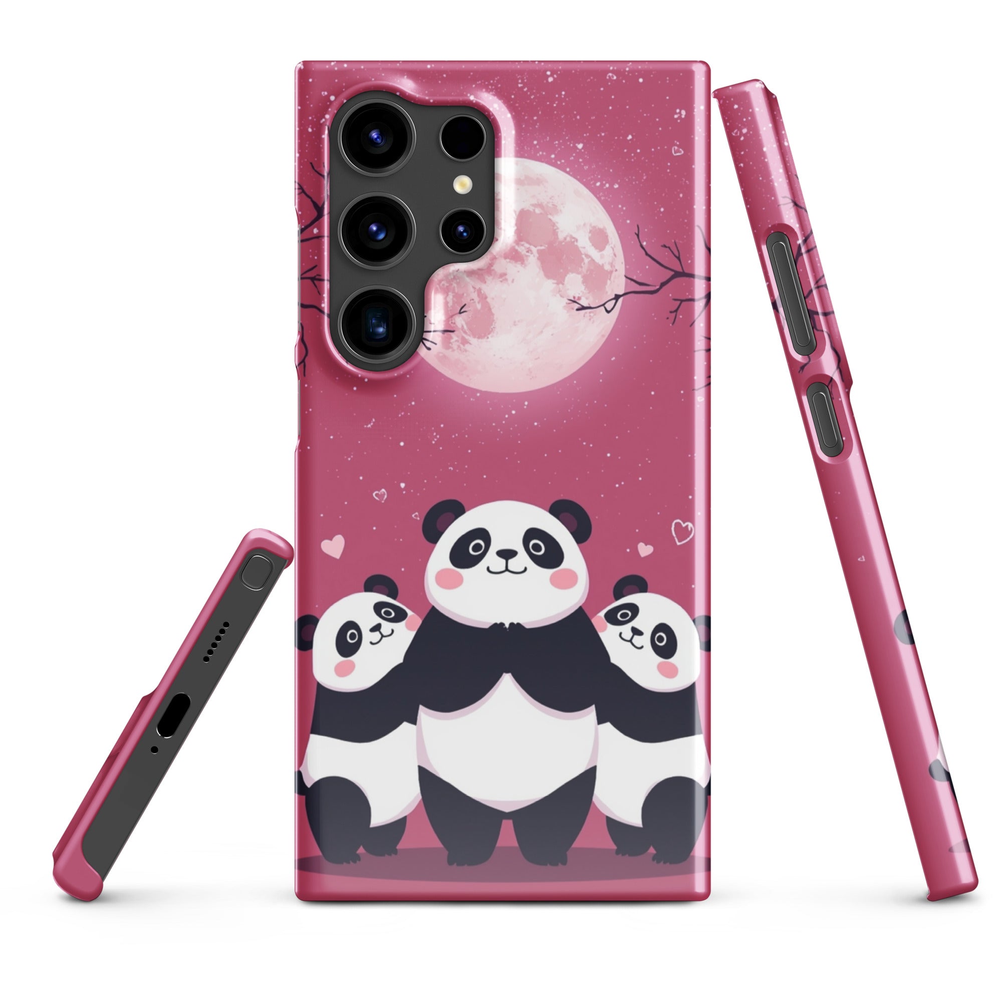 Cover Samsung Resistente – Compatibile con Ricarica Wireless – Design Panda Coccolosi-Biiply