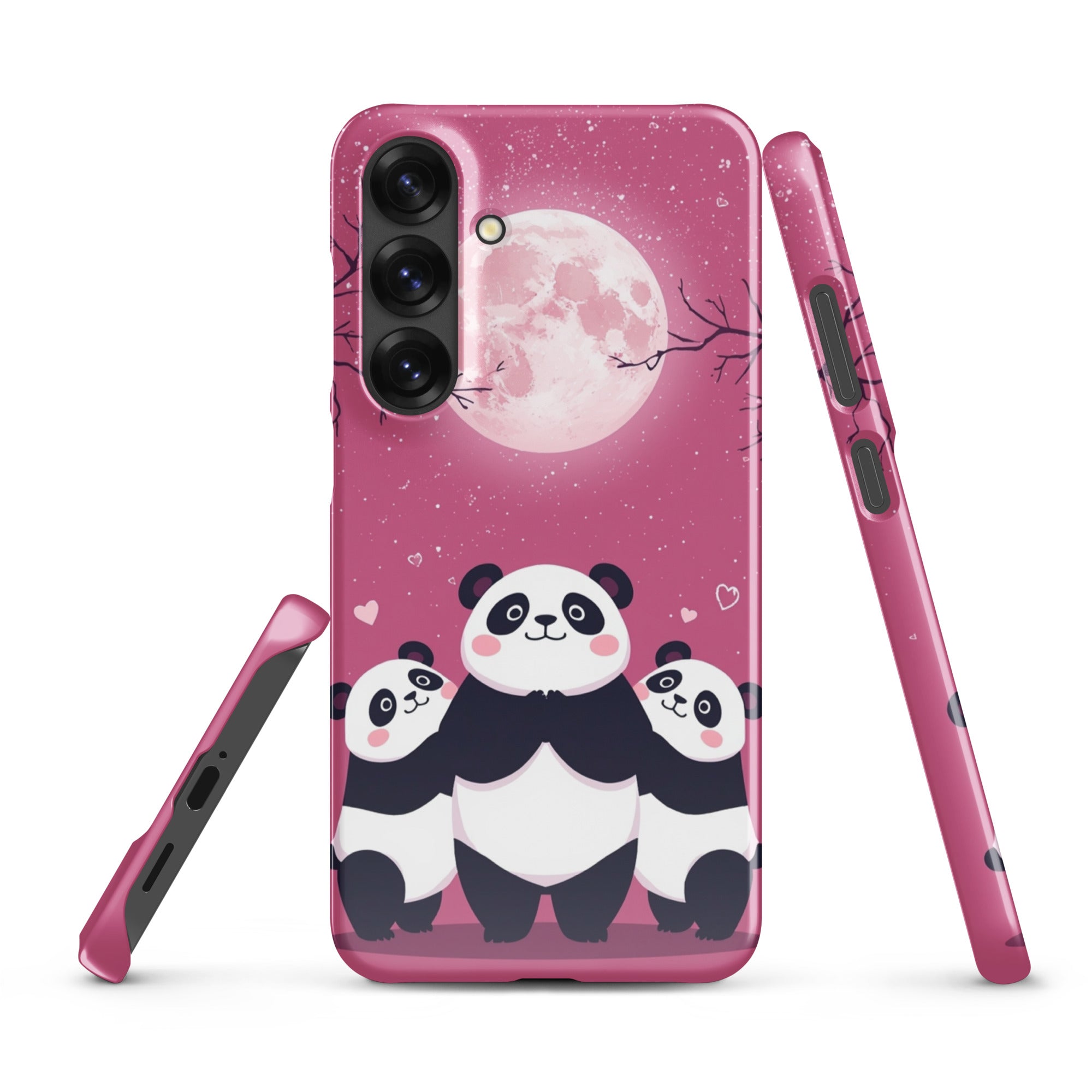 Cover Samsung Resistente – Compatibile con Ricarica Wireless – Design Panda Coccolosi-Biiply