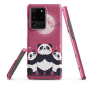 Cover Samsung Resistente – Compatibile con Ricarica Wireless – Design Panda Coccolosi-Biiply