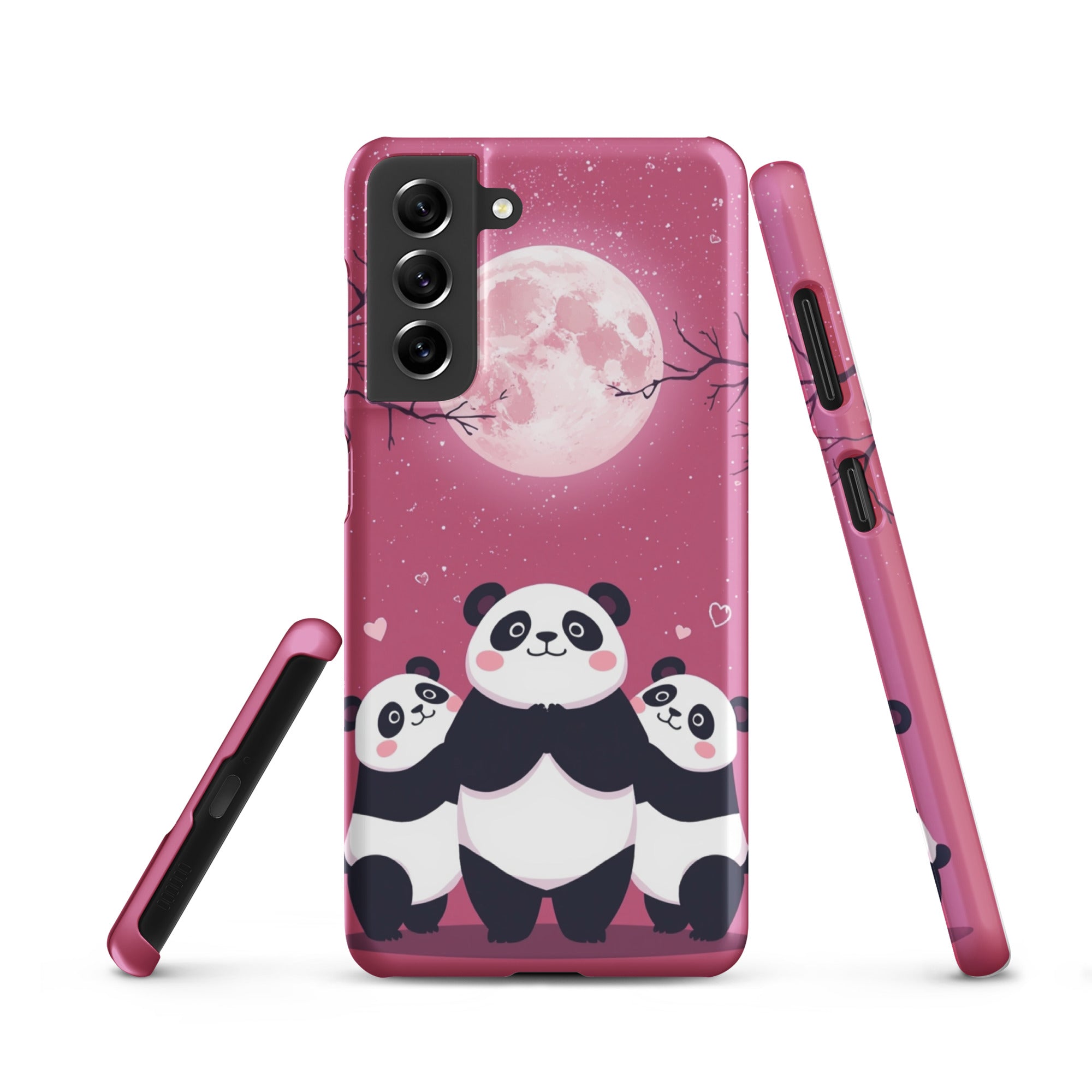 Cover Samsung Resistente – Compatibile con Ricarica Wireless – Design Panda Coccolosi-Biiply