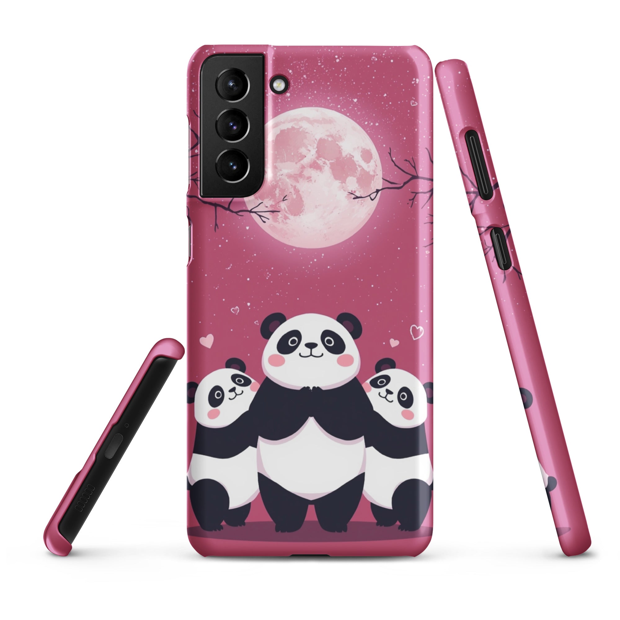 Cover Samsung Resistente – Compatibile con Ricarica Wireless – Design Panda Coccolosi-Biiply
