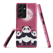 Cover Samsung Resistente – Compatibile con Ricarica Wireless – Design Panda Coccolosi-Biiply