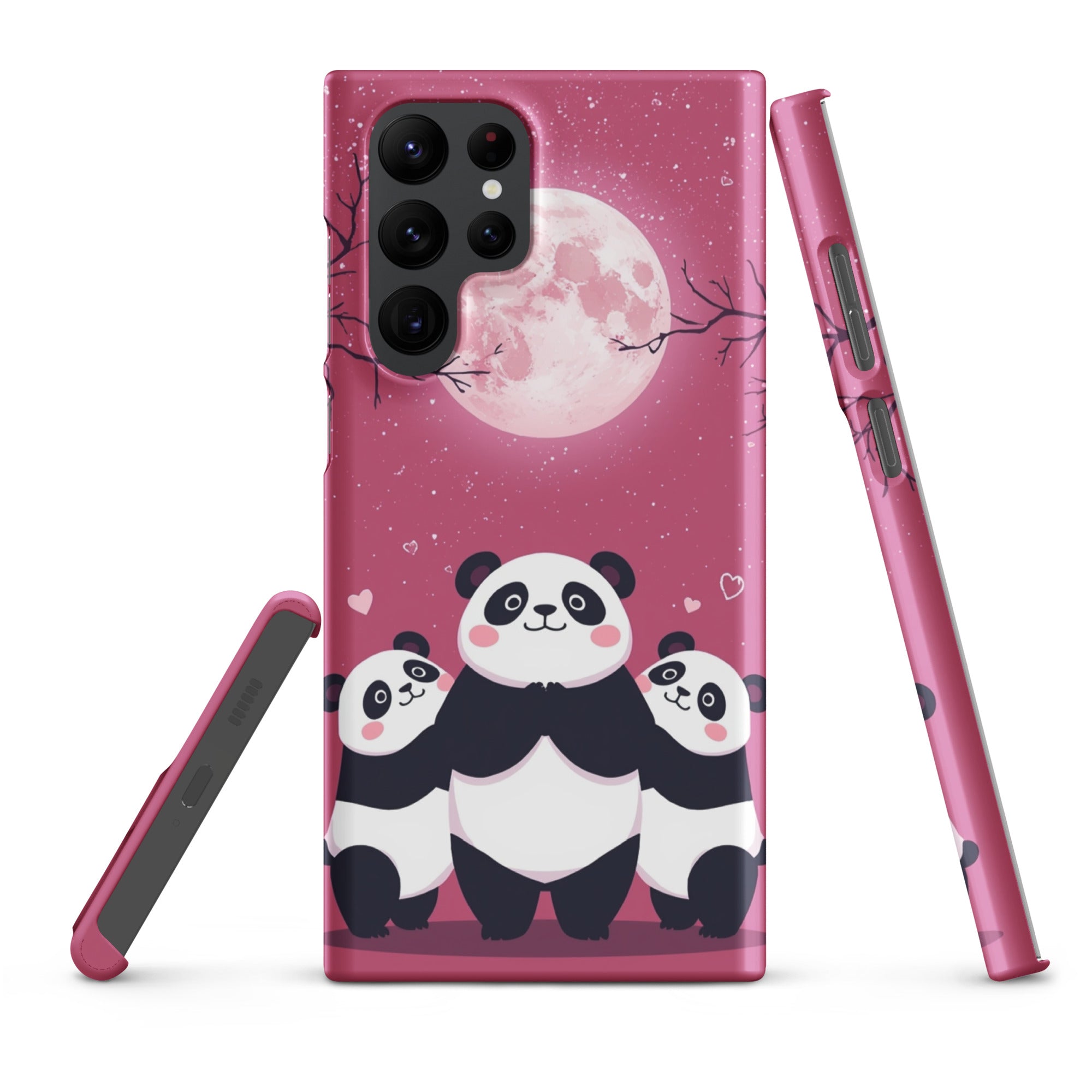 Cover Samsung Resistente – Compatibile con Ricarica Wireless – Design Panda Coccolosi-Biiply