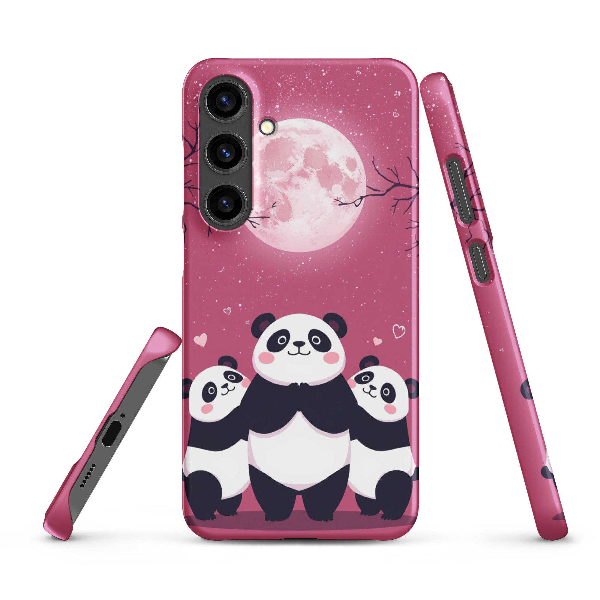 Cover Samsung Resistente – Compatibile con Ricarica Wireless – Design Panda Coccolosi-Biiply