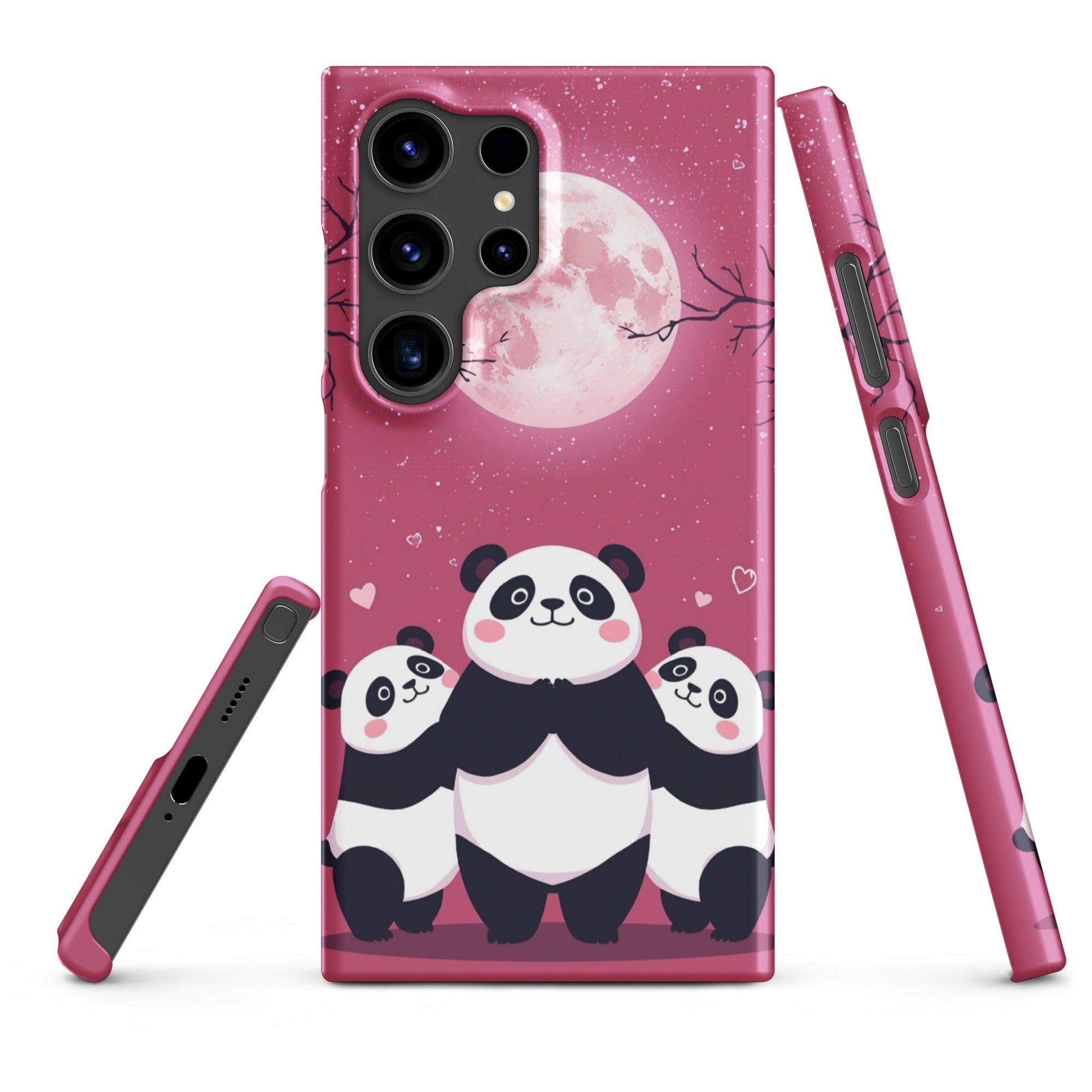 Cover Samsung Resistente – Compatibile con Ricarica Wireless – Design Panda Coccolosi-Biiply