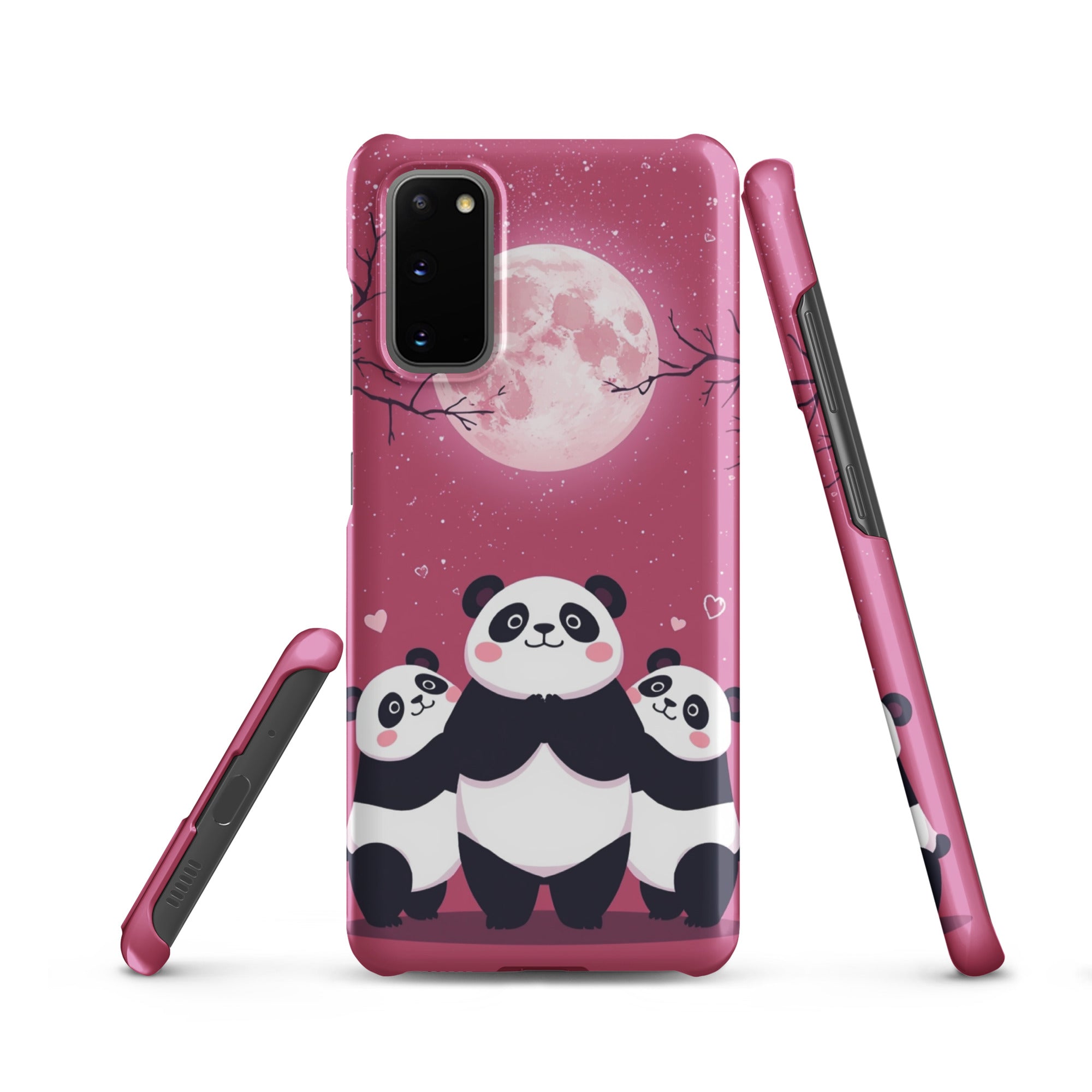 Cover Samsung Resistente – Compatibile con Ricarica Wireless – Design Panda Coccolosi-Biiply