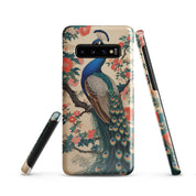Cover Samsung Resistente – Compatibile con Ricarica Wireless – Design Pavone Giapponese-Biiply