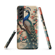 Cover Samsung Resistente – Compatibile con Ricarica Wireless – Design Pavone Giapponese-Biiply