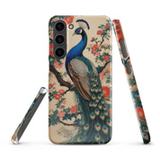 Cover Samsung Resistente – Compatibile con Ricarica Wireless – Design Pavone Giapponese-Biiply